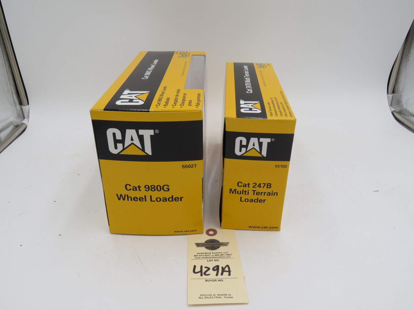 Norscot Scale Models Cat 247B Multi Terrain Loader NIB and Cat 980G Wheel Loader NIB - Image 5