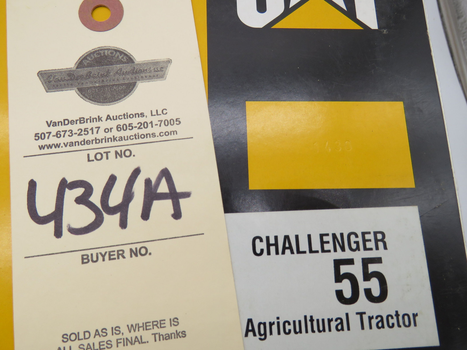 Limited Edition Norscott Group Inc. 1/16th Scale Official Launch Edition Challenger Tractor #1430 NIB - Image 7