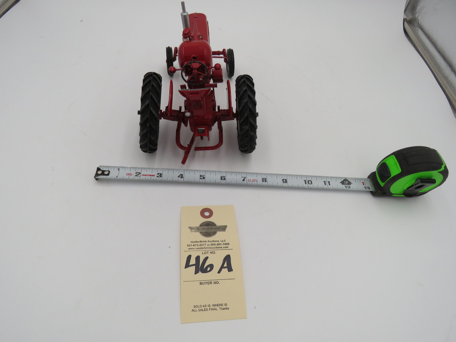 ERTL 1/16TH SUPER M PROPANE PRECISION FARMALL 1991 DRIVER SIDE REAR BACK END BROKE - Image 7