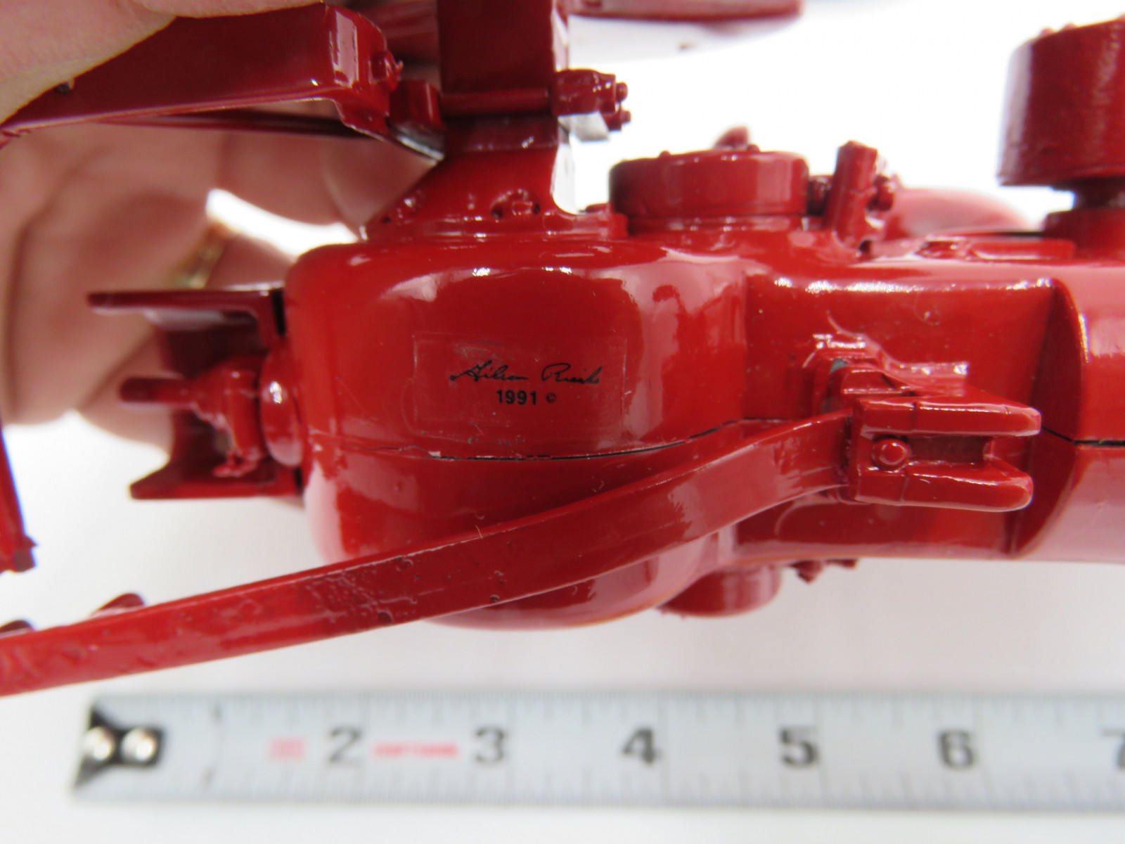 ERTL 1/16TH SUPER M PROPANE PRECISION FARMALL 1991 DRIVER SIDE REAR BACK END BROKE - Image 9