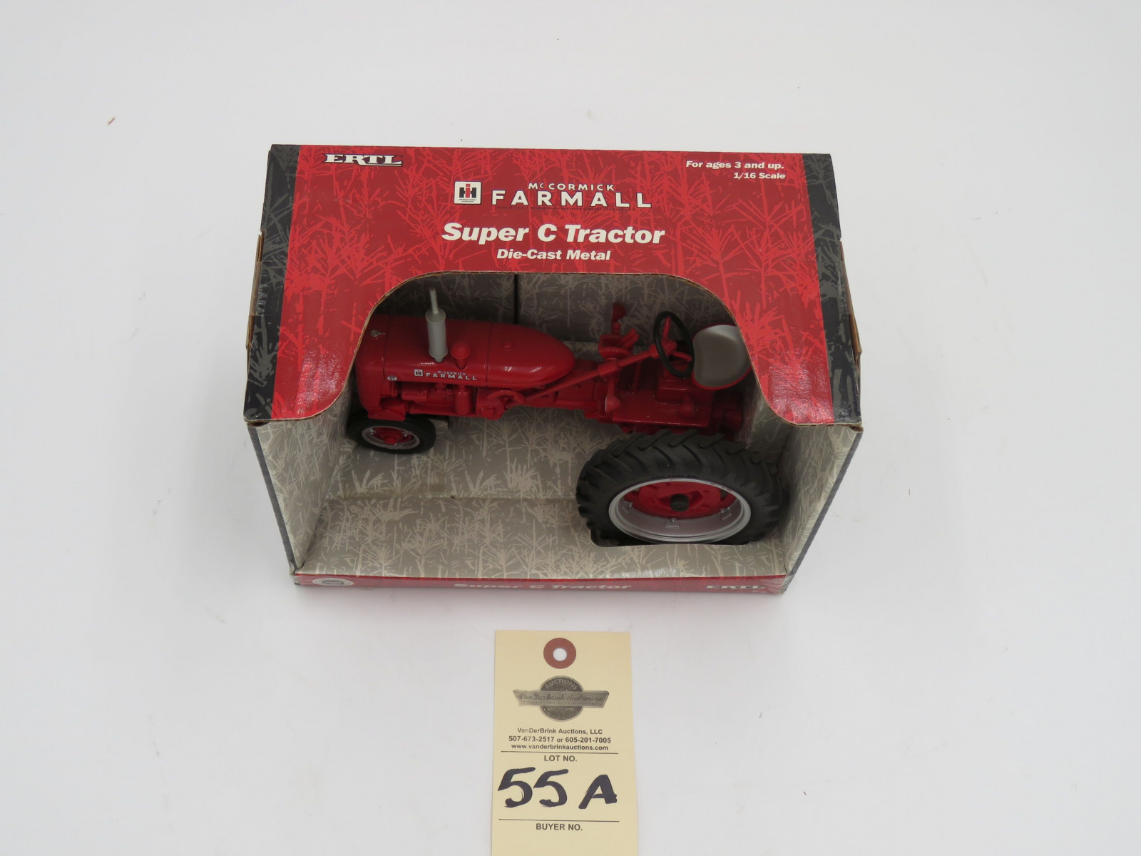 1999 ERTL FARMALL C TRACTOR DIE CAST METAL IH 1/16 SCALE (LP) - Image 2