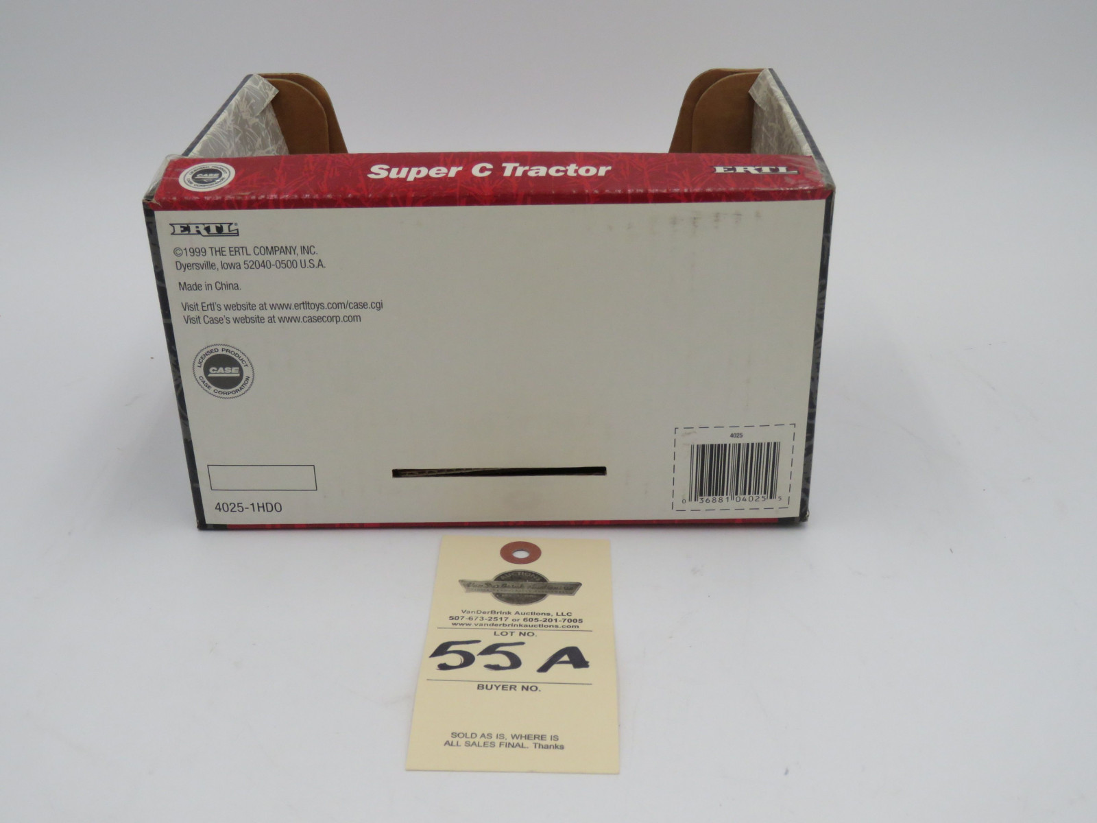 1999 ERTL FARMALL C TRACTOR DIE CAST METAL IH 1/16 SCALE (LP) - Image 6