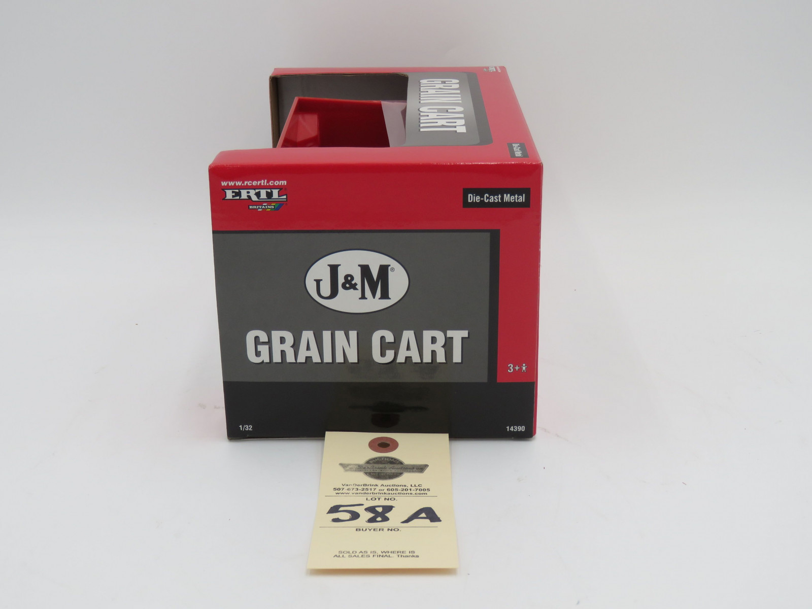 2005 ERTL 1/32 SCALE J&M GRAIN CART DIE CAST METAL - Image 3