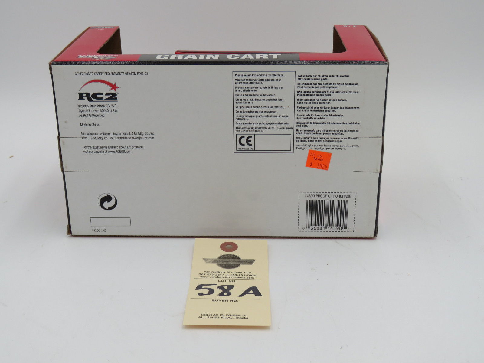 2005 ERTL 1/32 SCALE J&M GRAIN CART DIE CAST METAL - Image 6