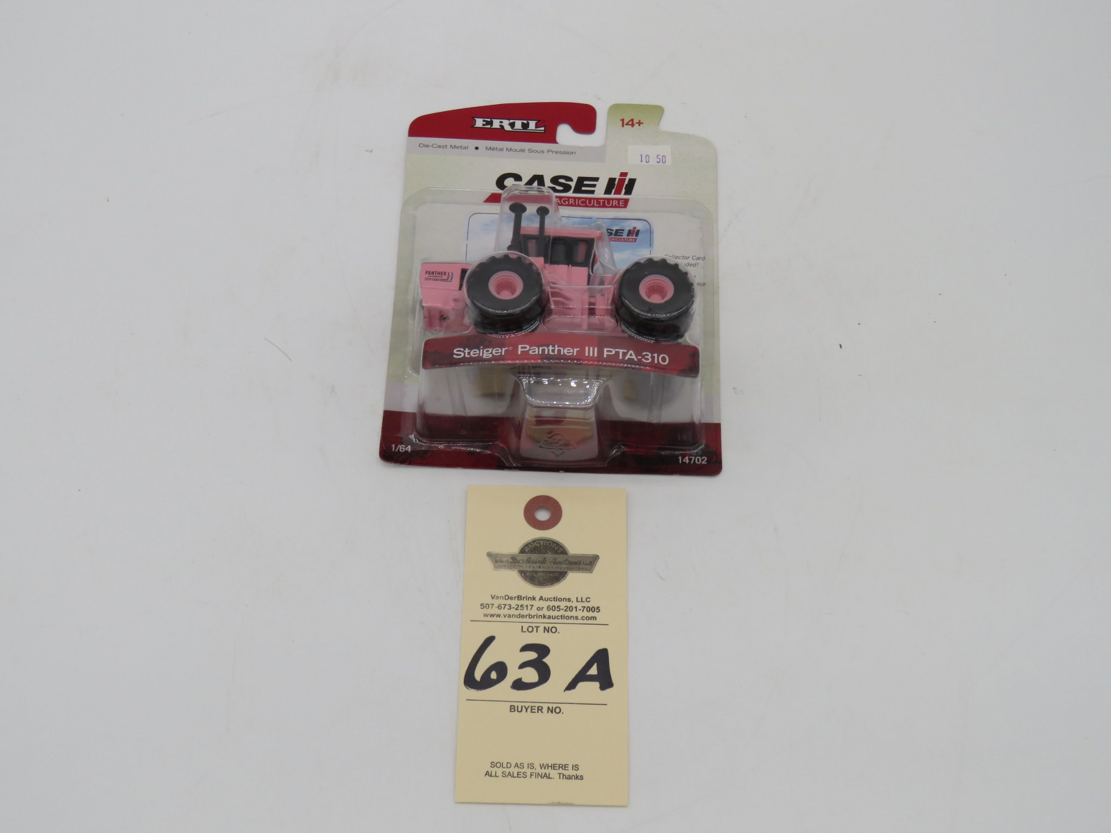 ERTL STEIGER PANTHER lll PTA-310 DIE CAST METAL CASE IH  1/64 COLLECTOR CARD INCLUDED - Image 3