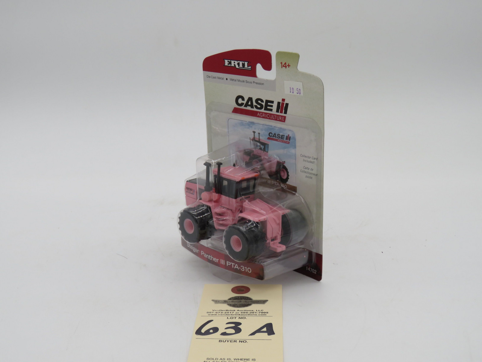 ERTL STEIGER PANTHER lll PTA-310 DIE CAST METAL CASE IH  1/64 COLLECTOR CARD INCLUDED - Image 4