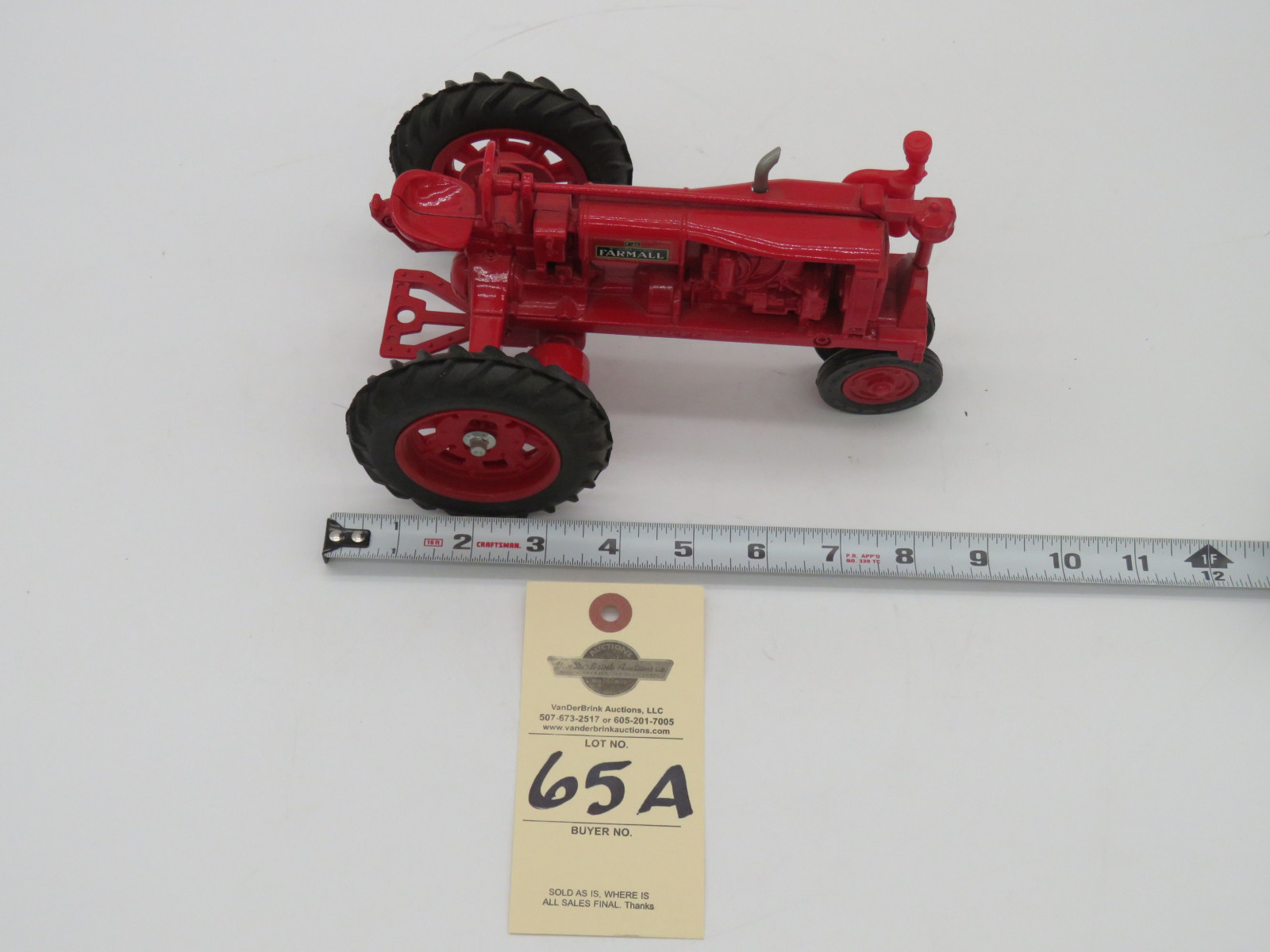 ERTL 1/16TH SCALE FARMALL F-20 DIE CAST METAL NO BOX - Image 2