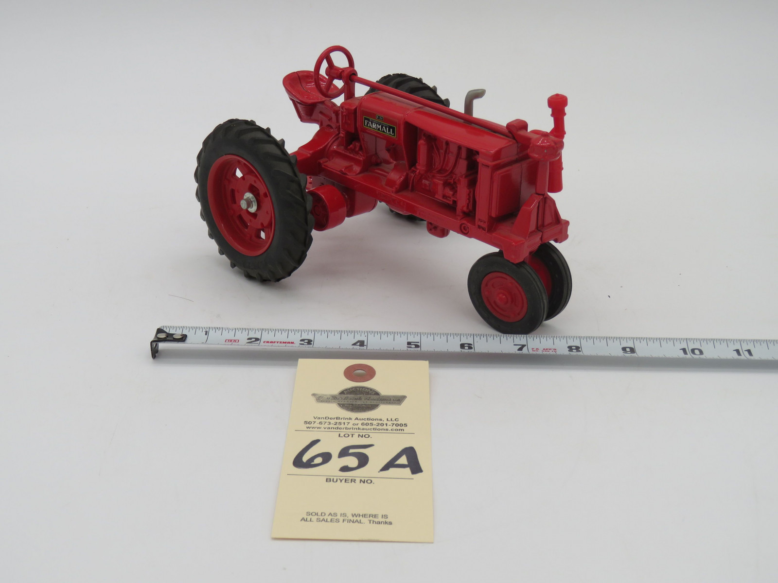 ERTL 1/16TH SCALE FARMALL F-20 DIE CAST METAL NO BOX - Image 3