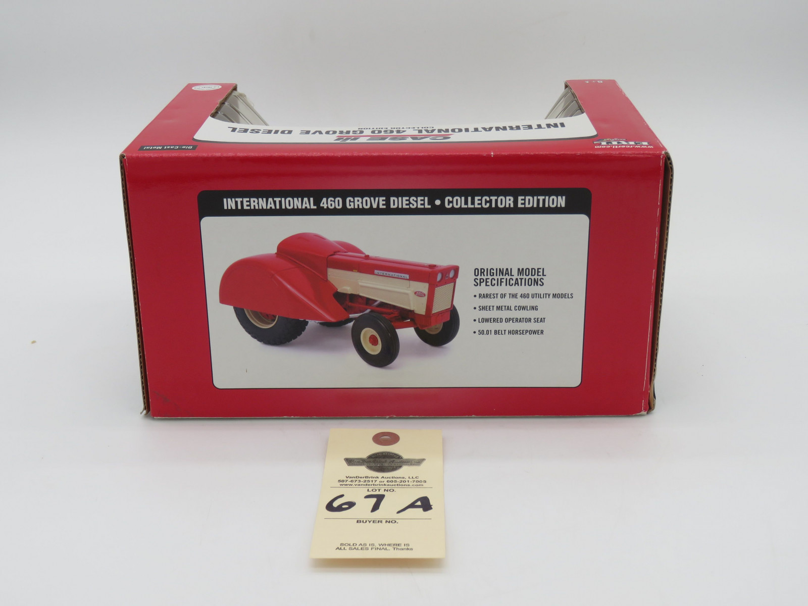 2005 ERTL INTERNATIONAL 460 GROVE DIESEL (LP) COLLECTOR EDITION 60TH ANNIV FIRST PRODUCTION  1/16 SCALE - Image 4