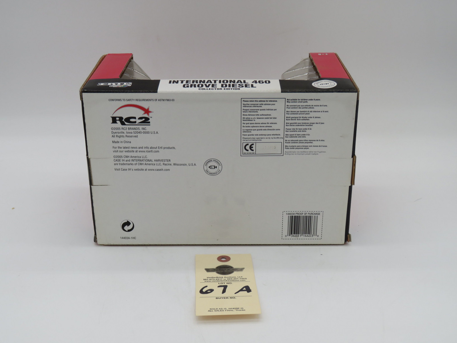 2005 ERTL INTERNATIONAL 460 GROVE DIESEL (LP) COLLECTOR EDITION 60TH ANNIV FIRST PRODUCTION  1/16 SCALE - Image 6