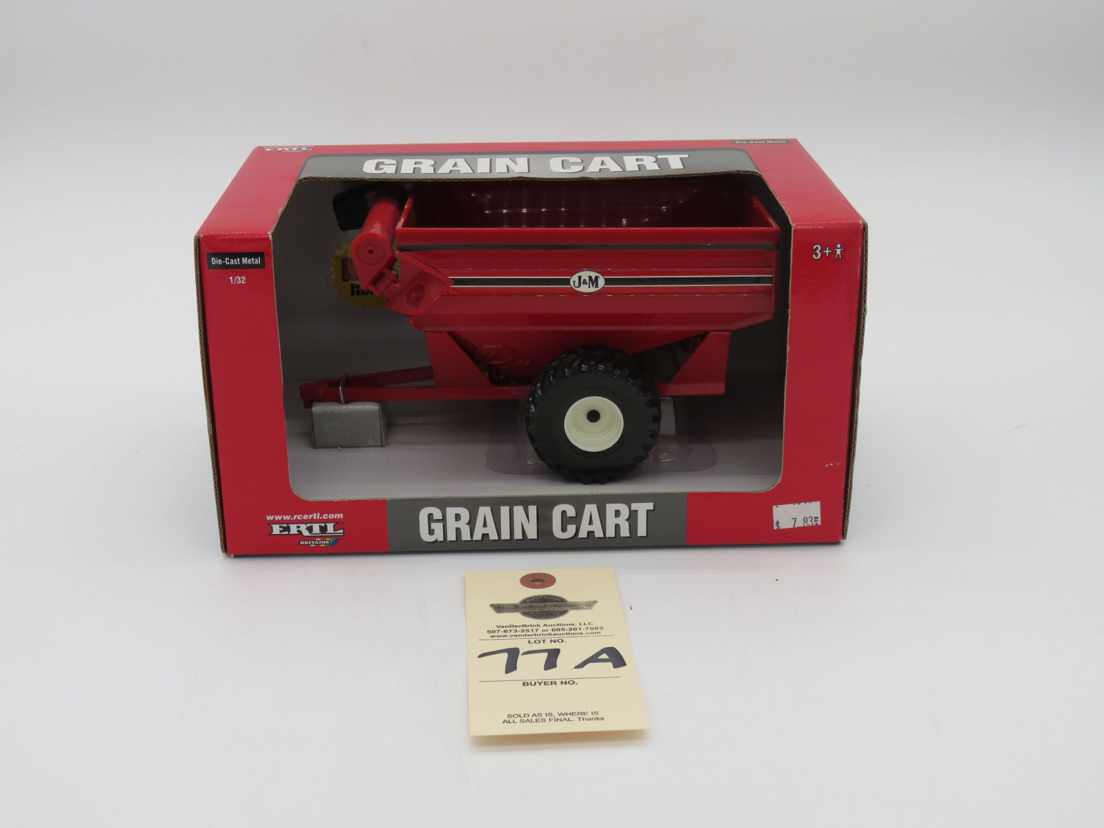 ERTL J&M GRAIN CART DIE CAST METAL NIB 1/32 SCALE - Image 1