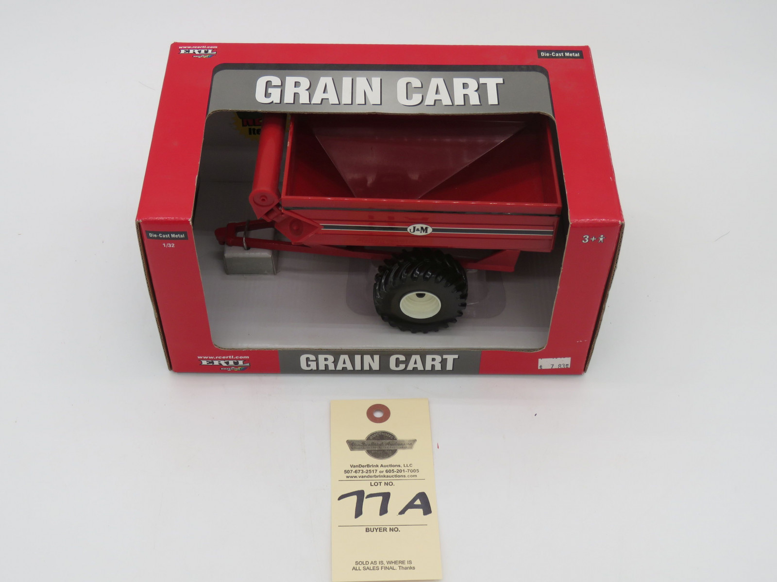 ERTL J&M GRAIN CART DIE CAST METAL NIB 1/32 SCALE - Image 2