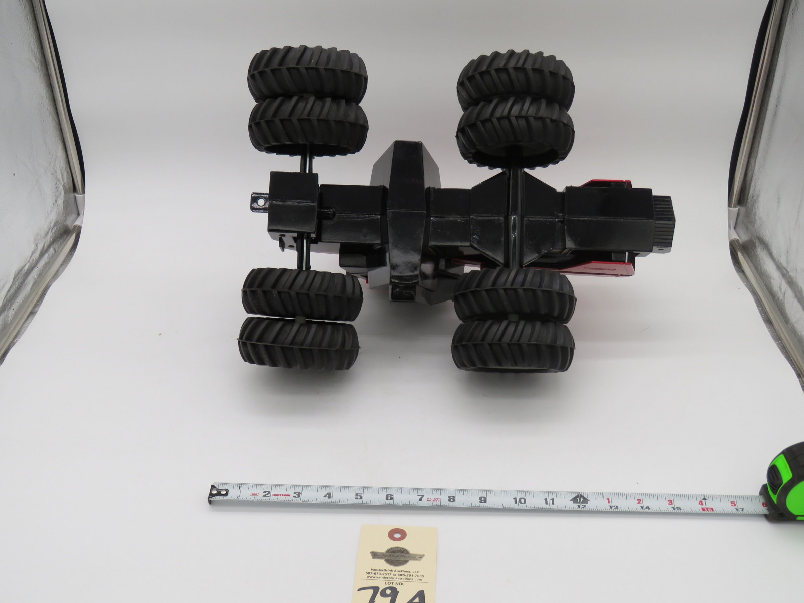 CASE IH 4-WHEEL DRIVE TRACTOR 1/16 SCALE OPENED BOX MADE IN USA 4994 METAL RUBBER TIRES NO BROKEN PARTS #206 - Image 9