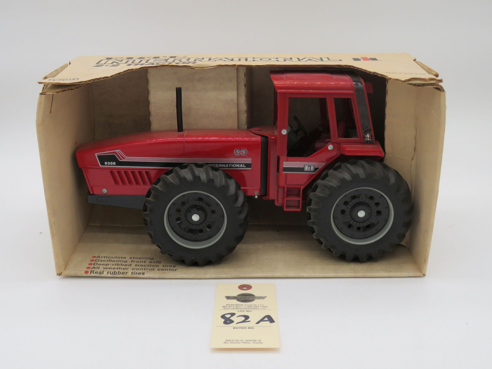 ERTL INTERNATIONAL 2+2  TRACTOR 6388 1/16 SCALE DIE CAST METAL NIB - Image 1