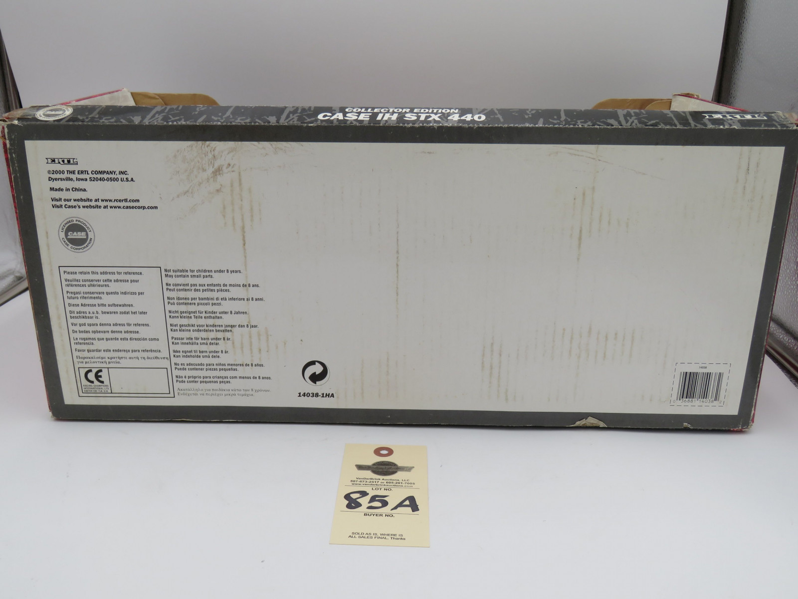 2000 CASE IH COLLECTOR EDITION STX 440 DIE CAST METAL ERTL 1/16 SCALE (LP) - Image 6