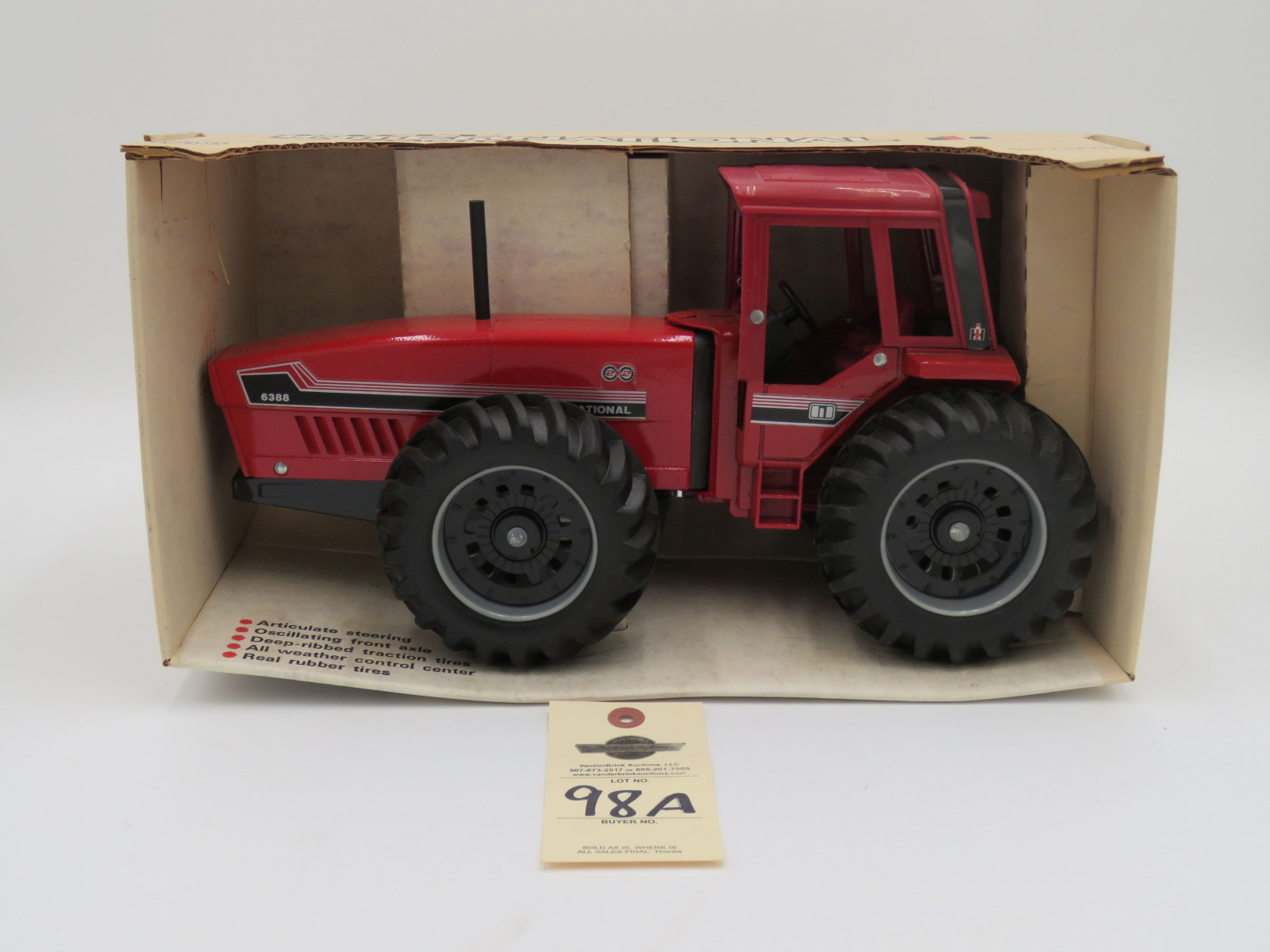 ERTL INTERNATIONAL 2+2 TRACTOR 6388 DIE CAST METAL 1/16 SCALE BOX SHOWS AGE - Image 1