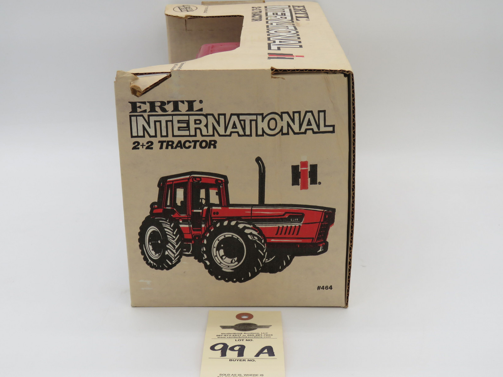 ERTL INTERNATIONAL 2+2 TRACTOR DIE CAST METAL 6388 1/16 SCALE BOX SHOWS AGE - Image 4