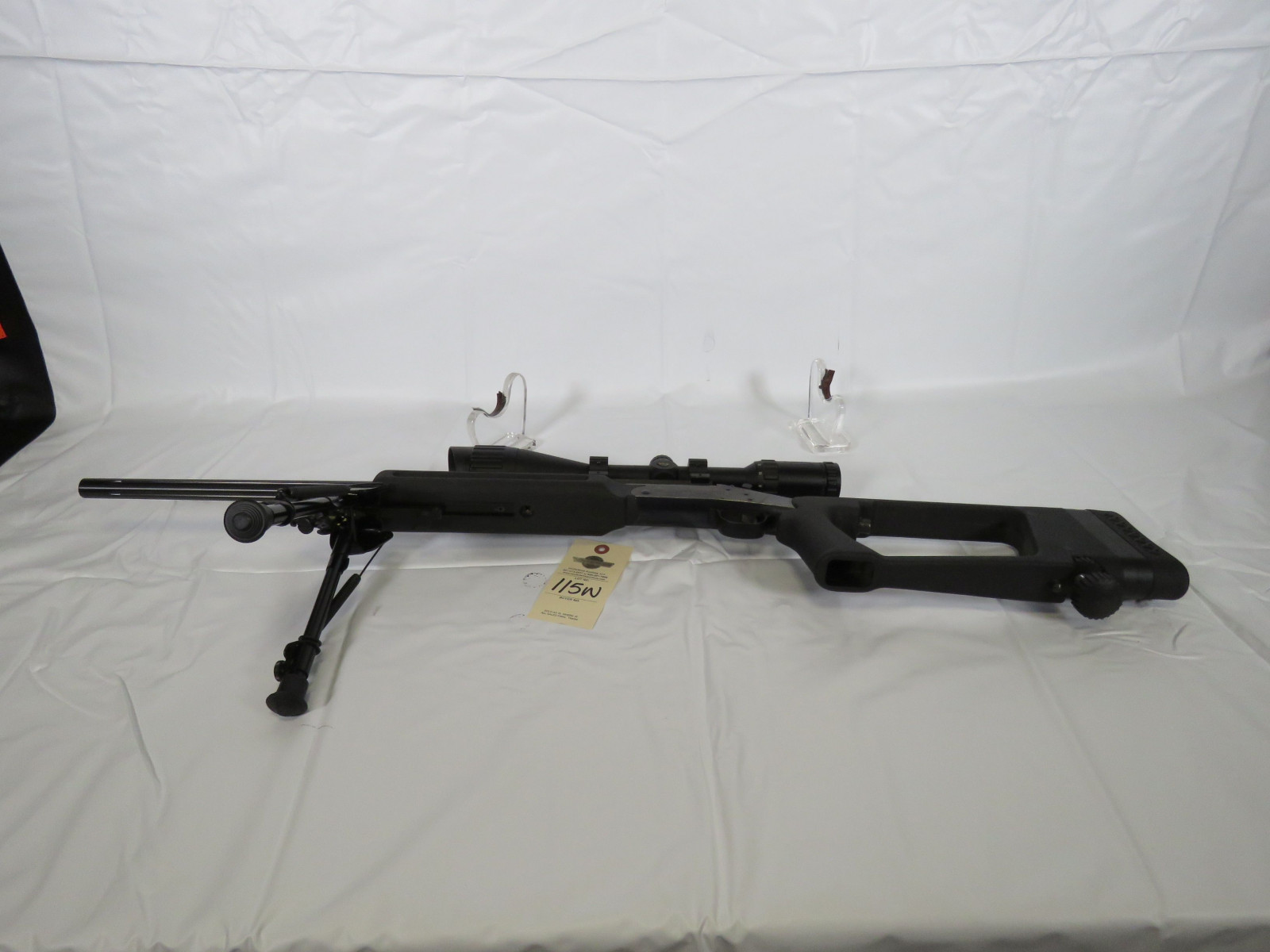 Harrington & Richardson Ultra rifle with Scope on Stand .204 Ruger and Skeleton Stock - Image 13