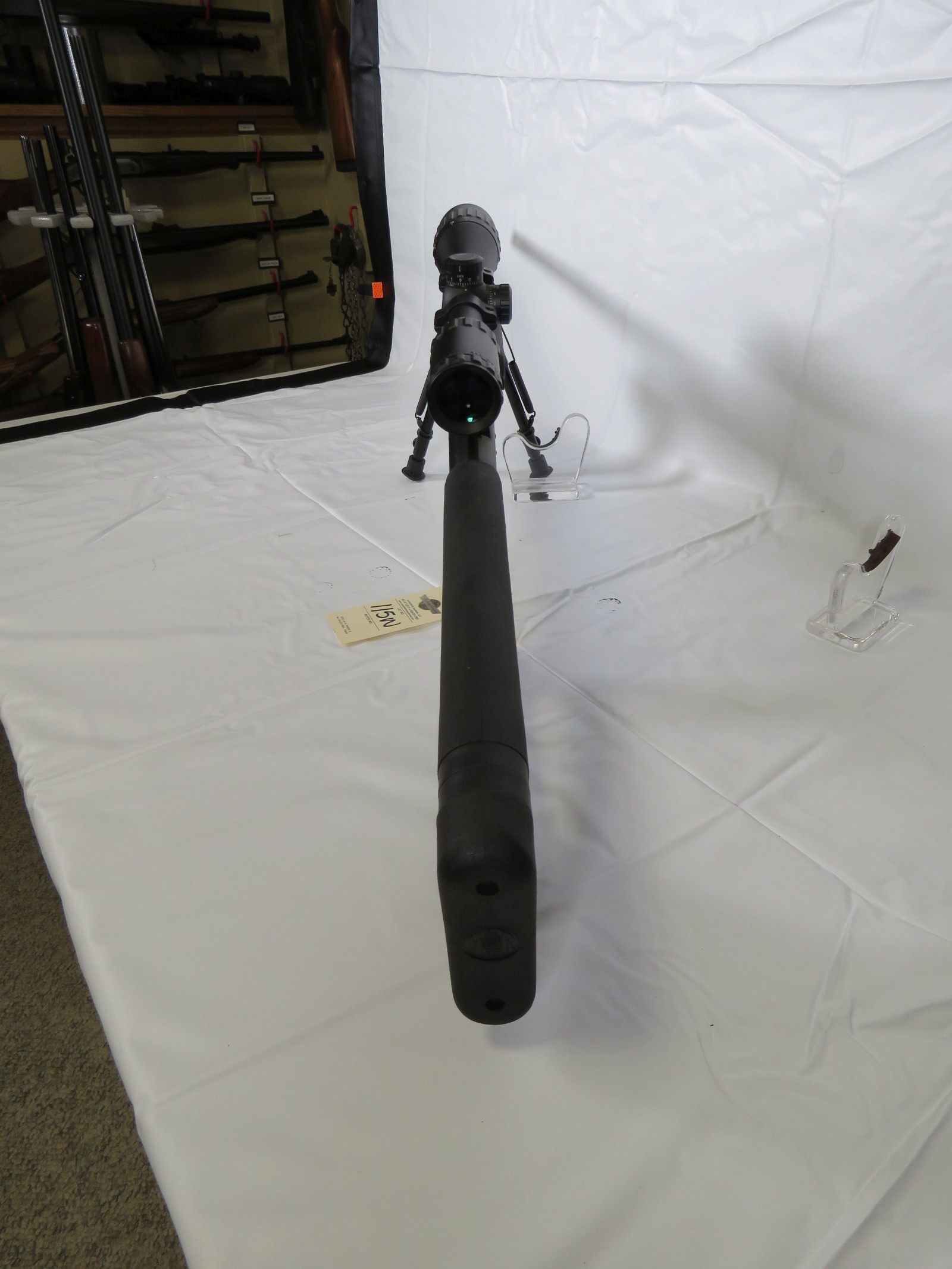 Harrington & Richardson Ultra rifle with Scope on Stand .204 Ruger and Skeleton Stock - Image 2