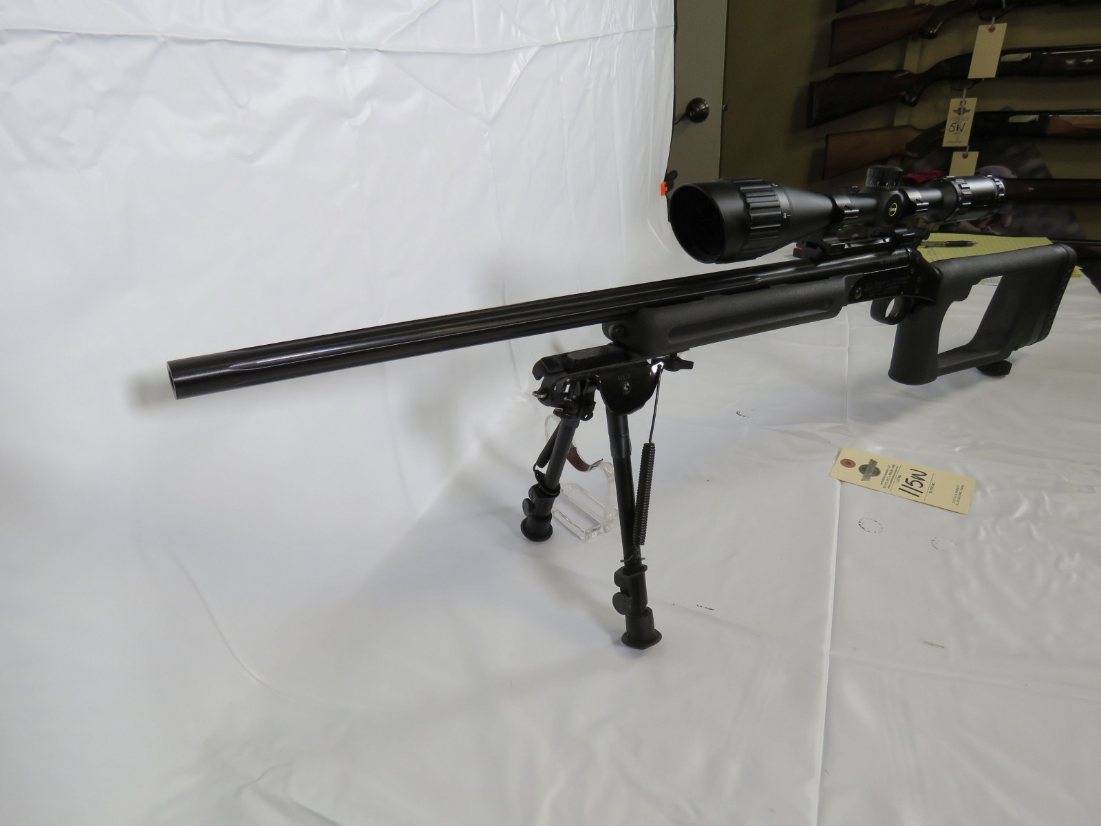 Harrington & Richardson Ultra rifle with Scope on Stand .204 Ruger and Skeleton Stock - Image 4