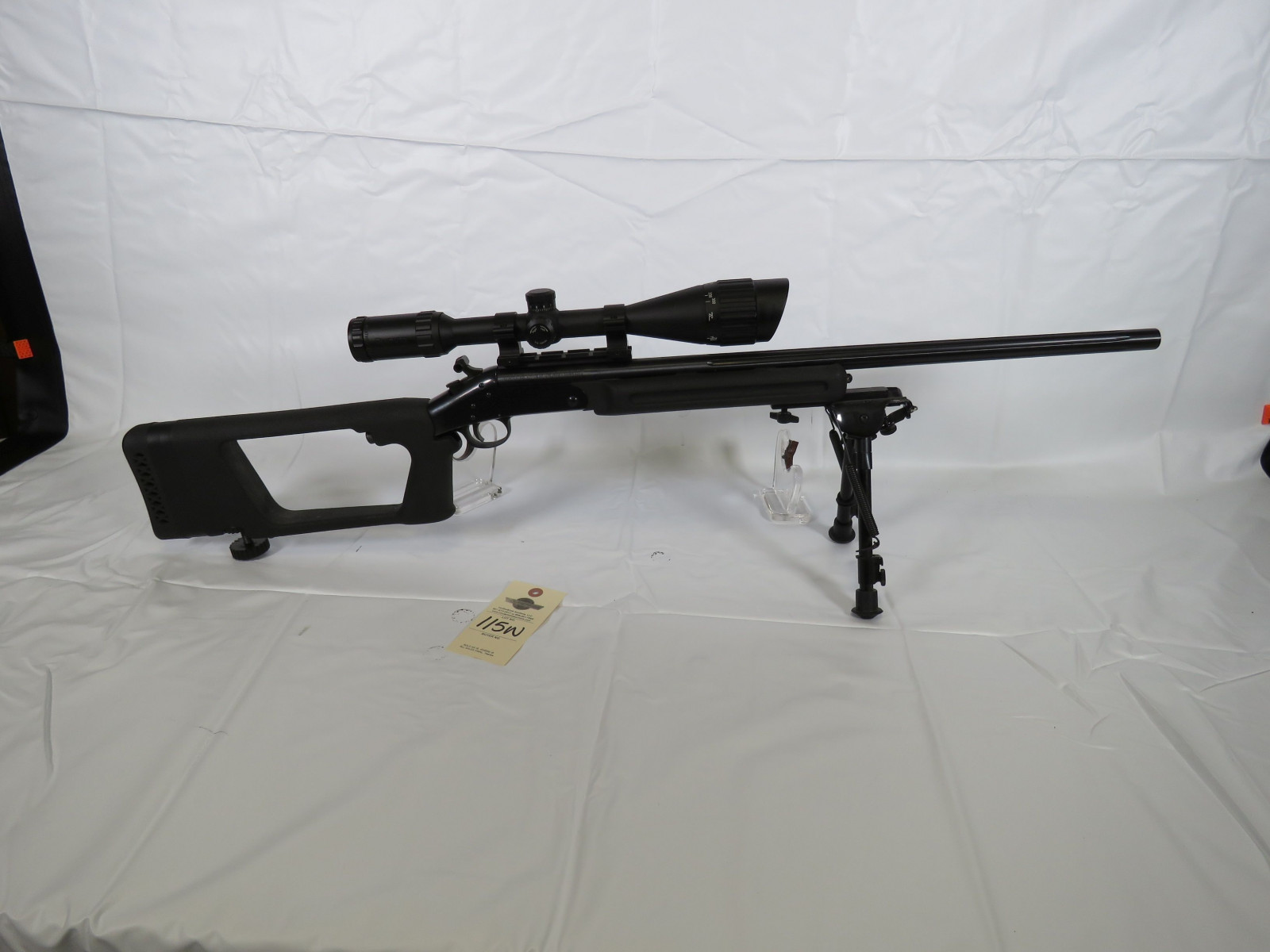 Harrington & Richardson Ultra rifle with Scope on Stand .204 Ruger and Skeleton Stock - Image 9