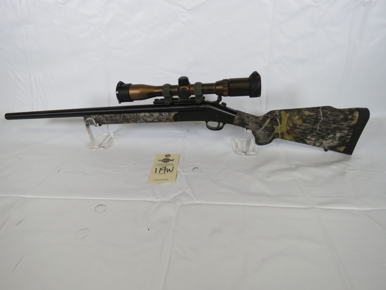 Harrington & Richardson Model 1871 .35REM with Scope Rifle - Image 1