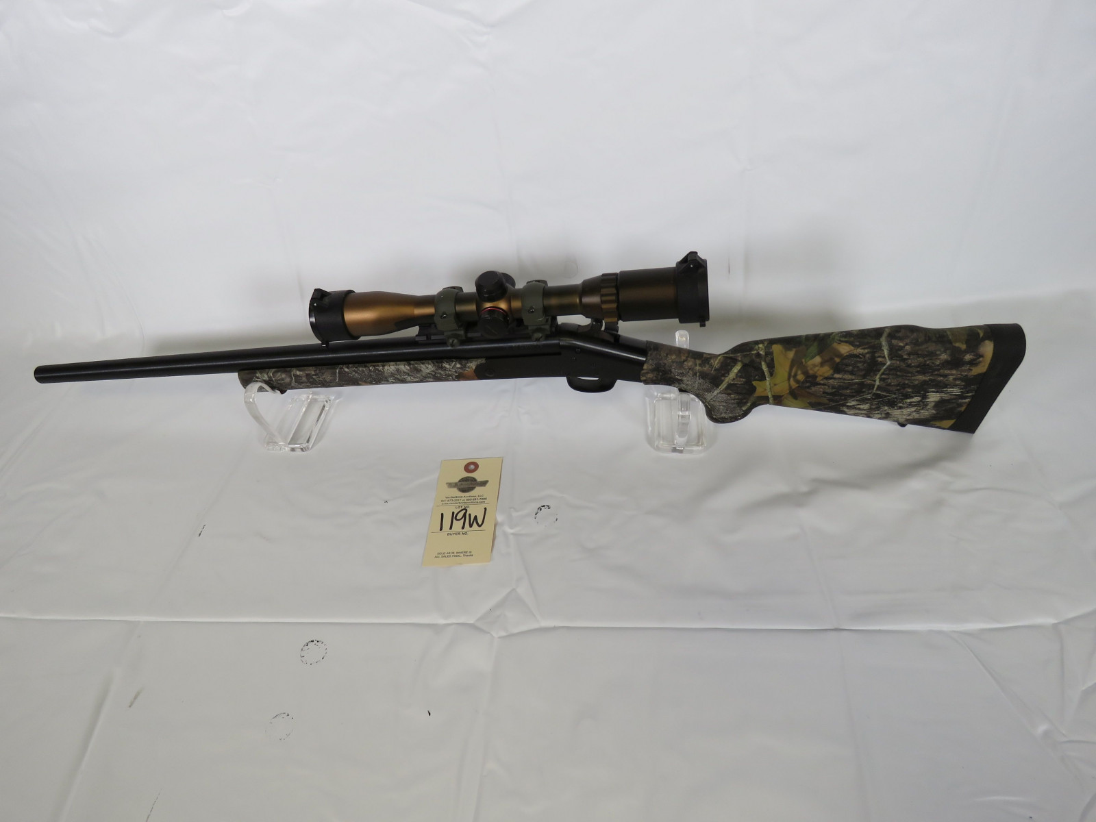 Harrington & Richardson Model 1871 .35REM with Scope Rifle - Image 2