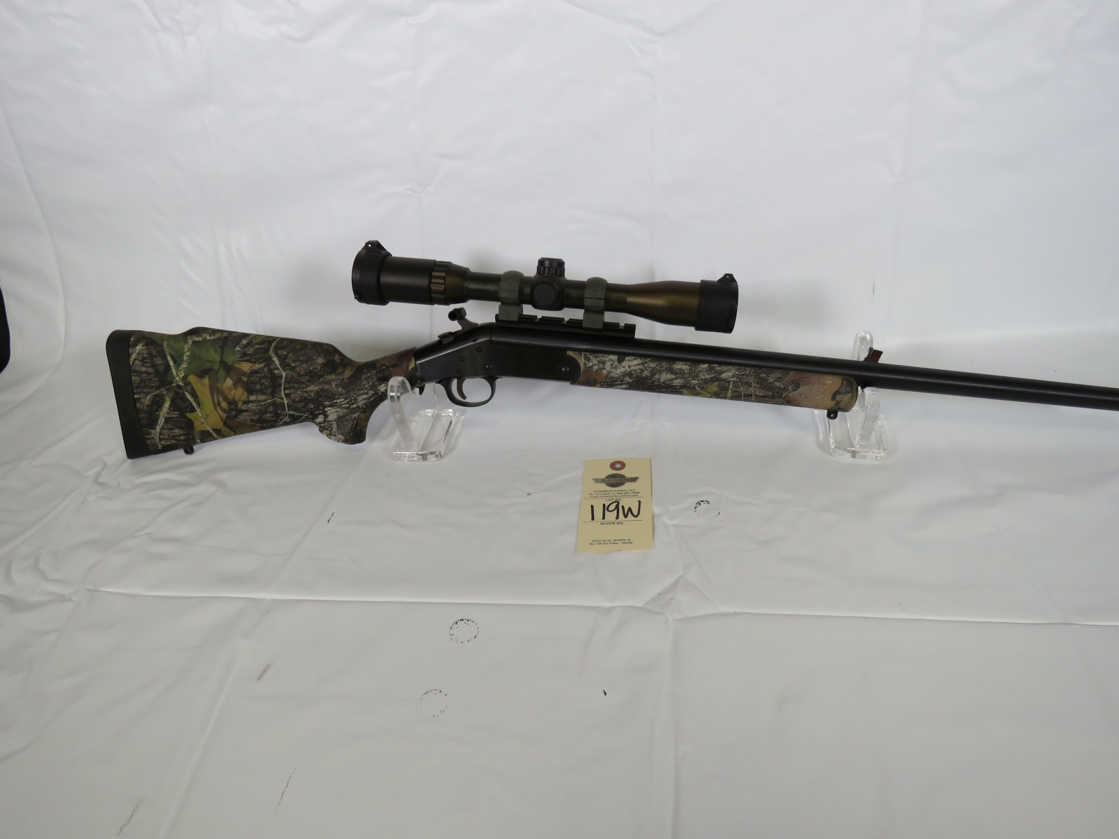 Harrington & Richardson Model 1871 .35REM with Scope Rifle - Image 7