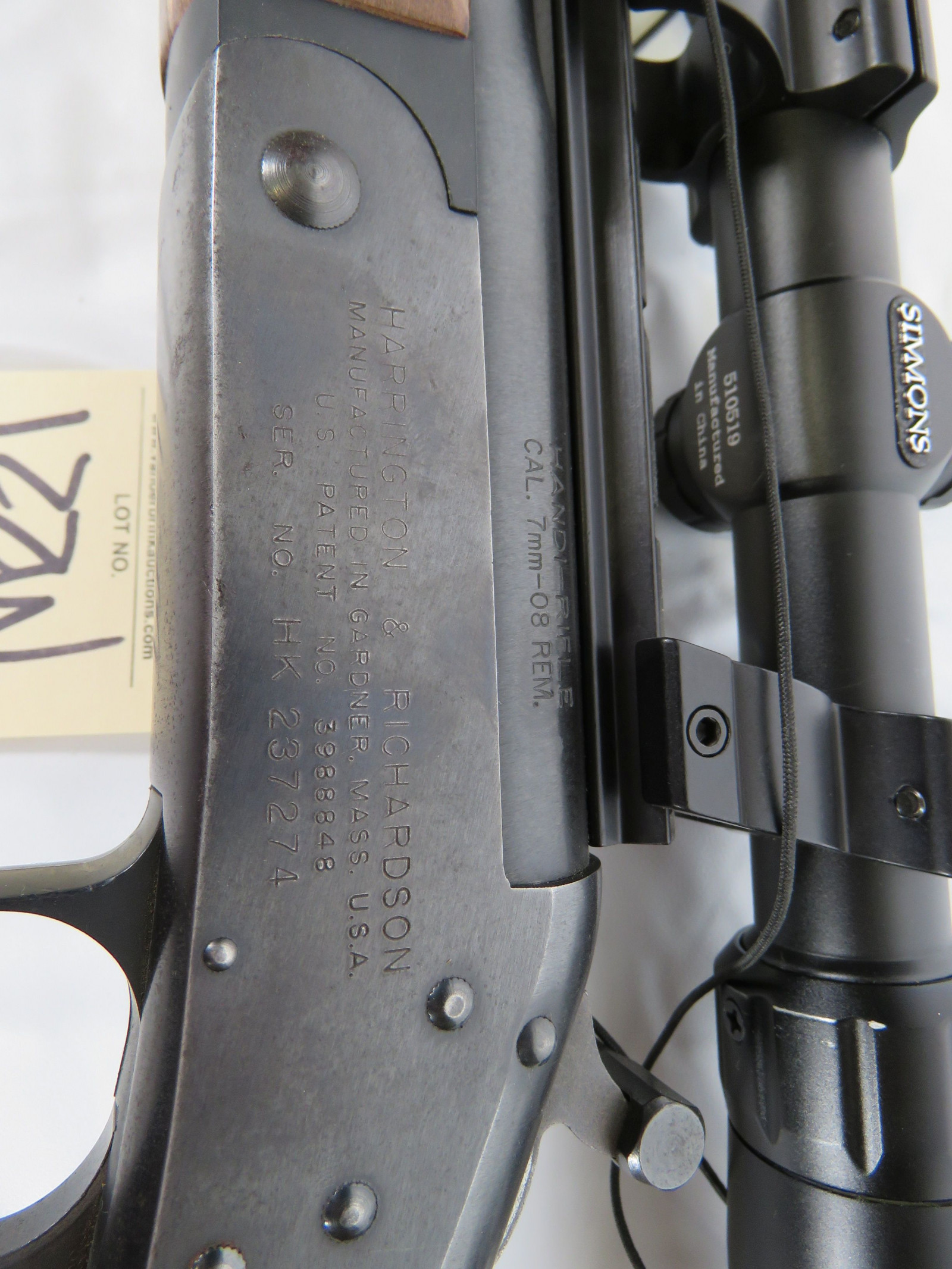 Harrington & Richardson 7mm-08 REM Handi Rifle with Scope and Stand - Image 12