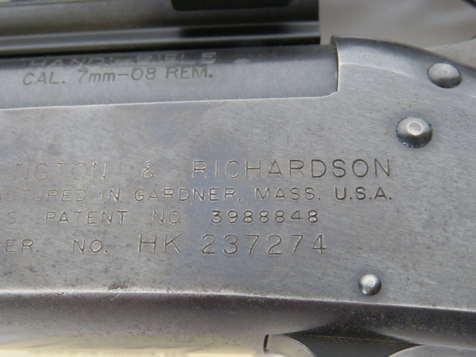 Harrington & Richardson 7mm-08 REM Handi Rifle with Scope and Stand - Image 13