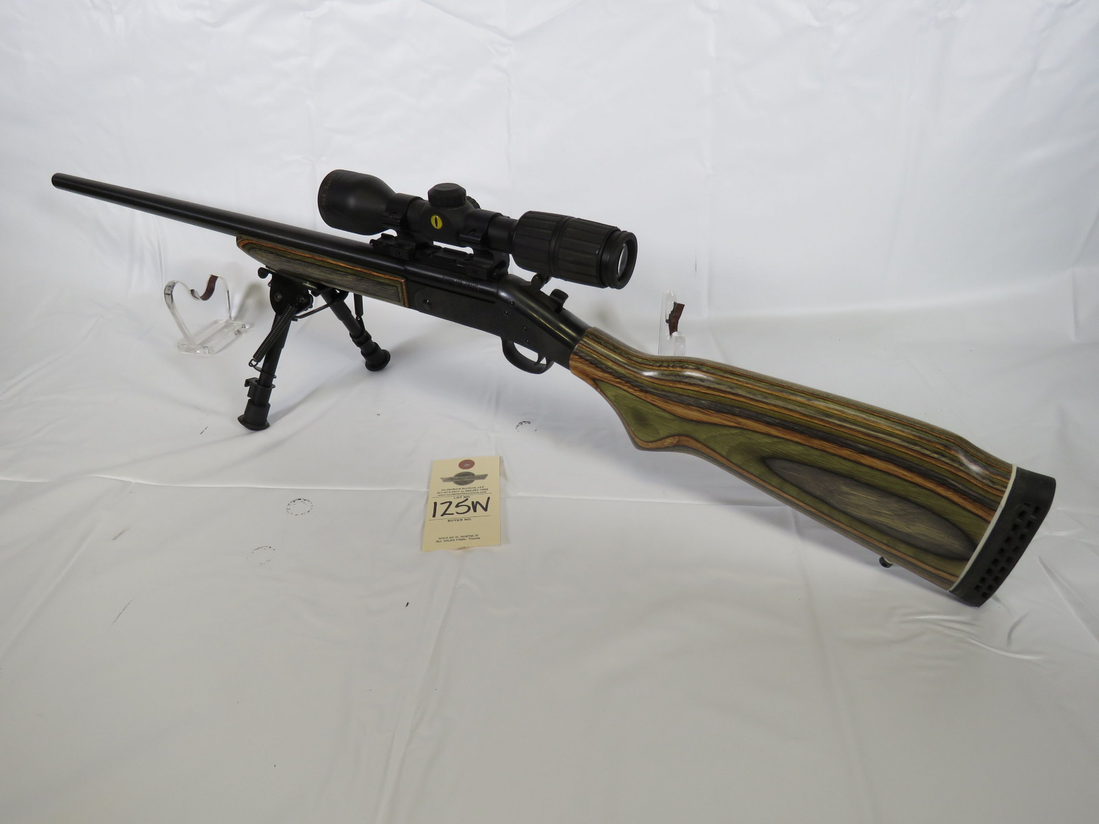 Harrington & Richardson Model SB2 Ultra 7mm (7x57) Rifle with Scope and Stand - Image 1