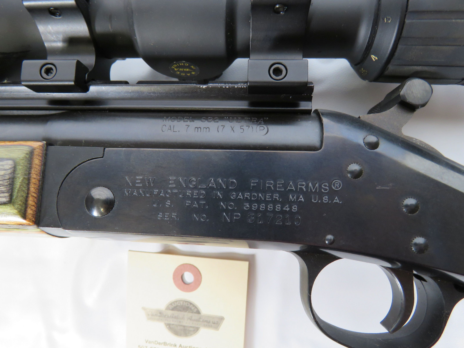 Harrington & Richardson Model SB2 Ultra 7mm (7x57) Rifle with Scope and Stand - Image 7