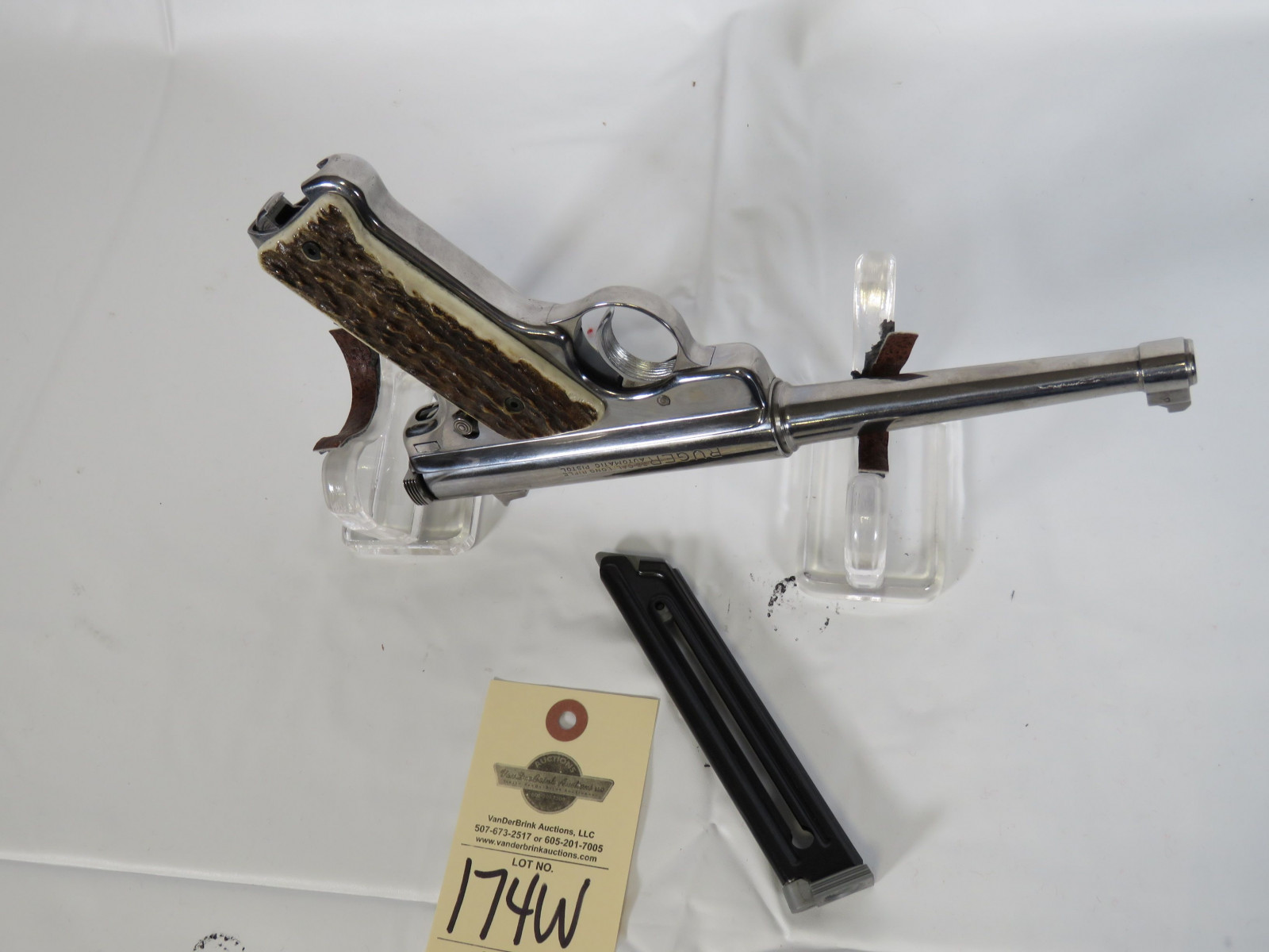 Ruger Mark 1 Target .22LR Semi-Automatic Pistol with Antler Grip - Image 5
