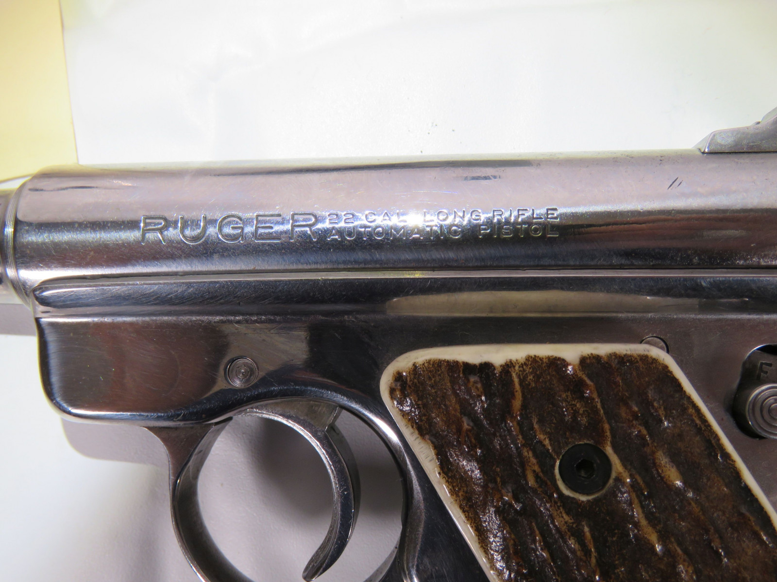 Ruger Mark 1 Target .22LR Semi-Automatic Pistol with Antler Grip - Image 7