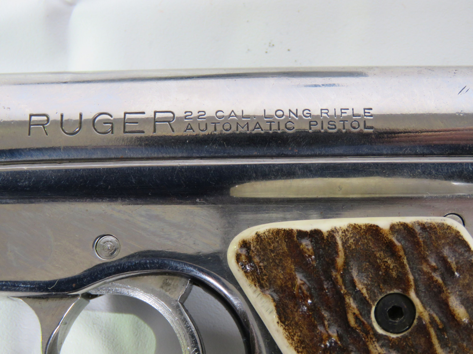 Ruger Mark 1 Target .22LR Semi-Automatic Pistol with Antler Grip - Image 8