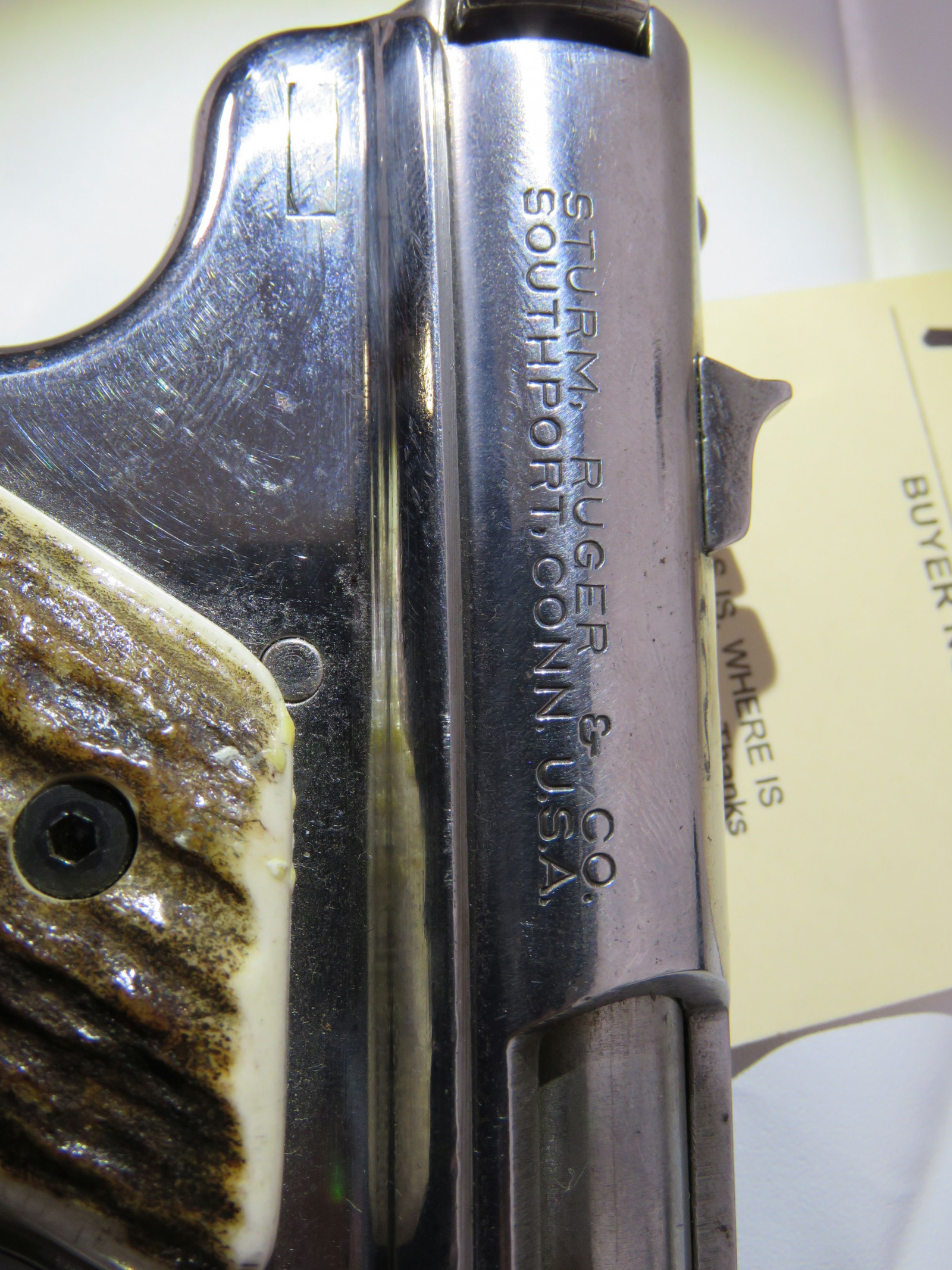 Ruger Mark 1 Target .22LR Semi-Automatic Pistol with Antler Grip - Image 9