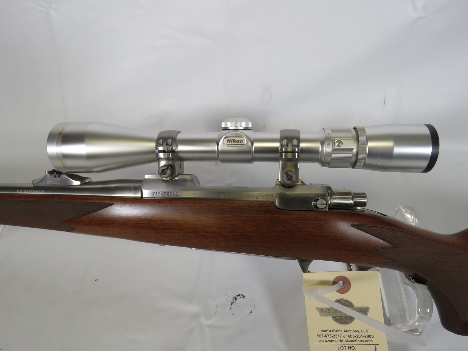 Ruger M77 Hawkeye Mannlicher 6.5 Creedmoor Bolt Action rifle with Scope - Image 2