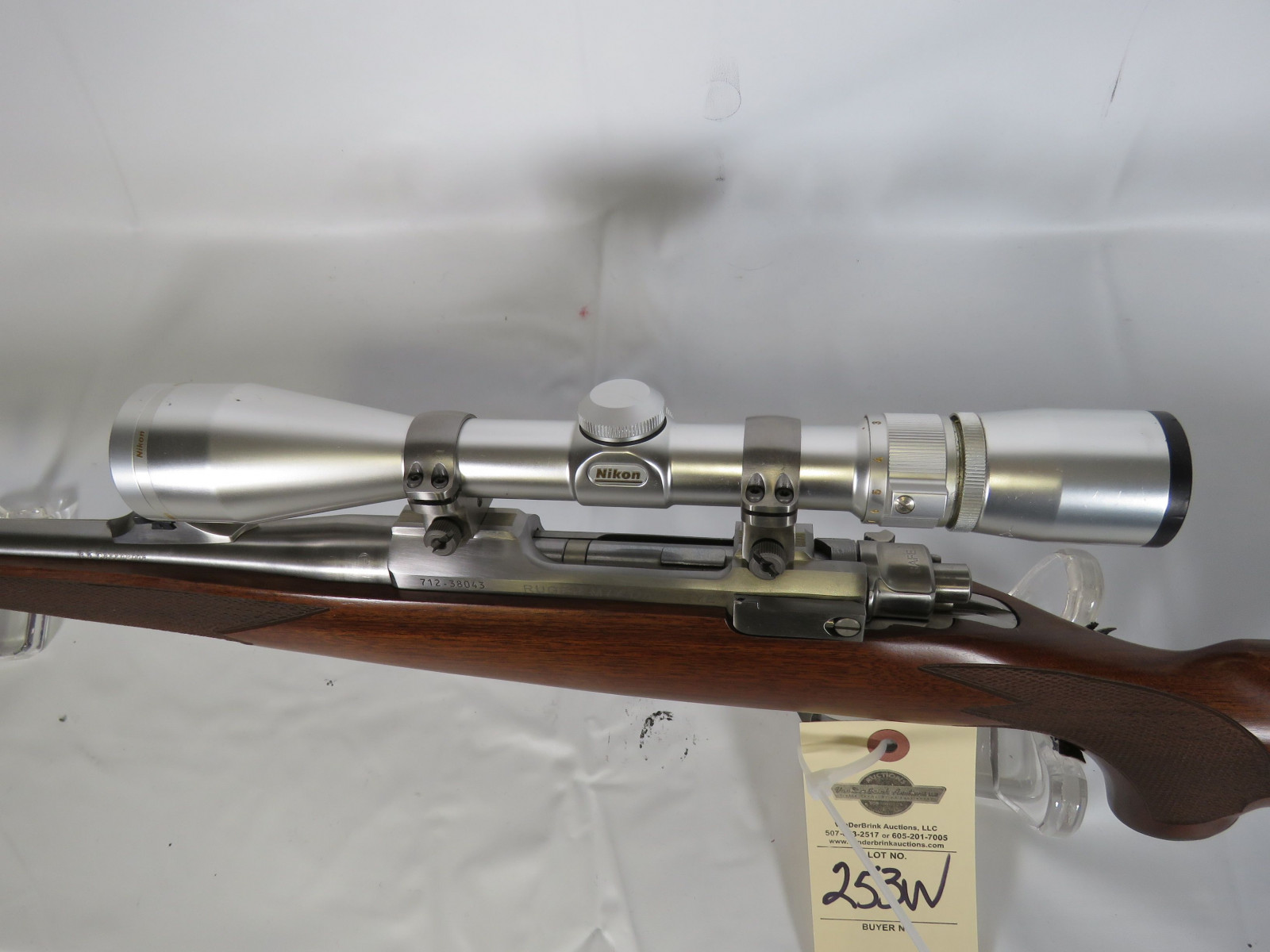 Ruger M77 Hawkeye Mannlicher 6.5 Creedmoor Bolt Action rifle with Scope - Image 3