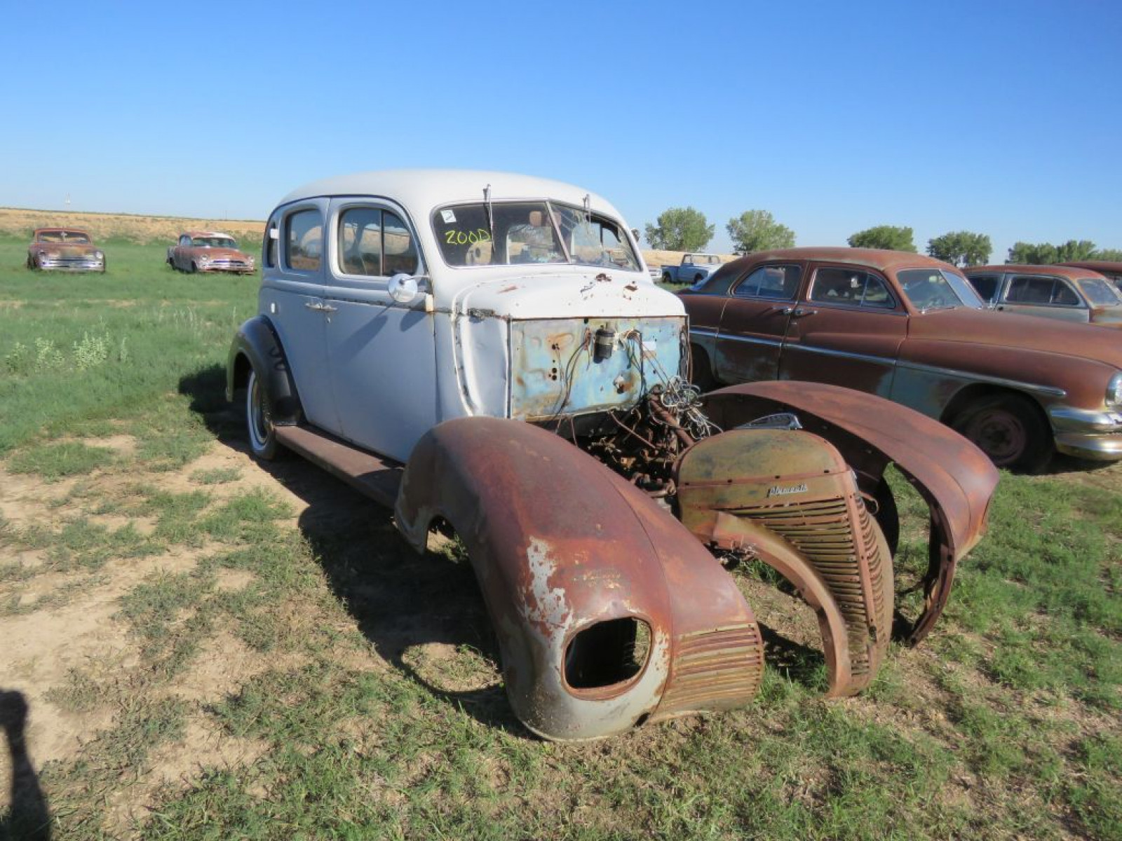 1937 Plymouth 4dr suicide Sedan - Image 1
