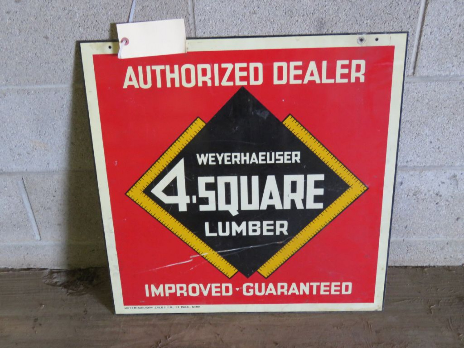 4-Square Lumber Sign - Image 1