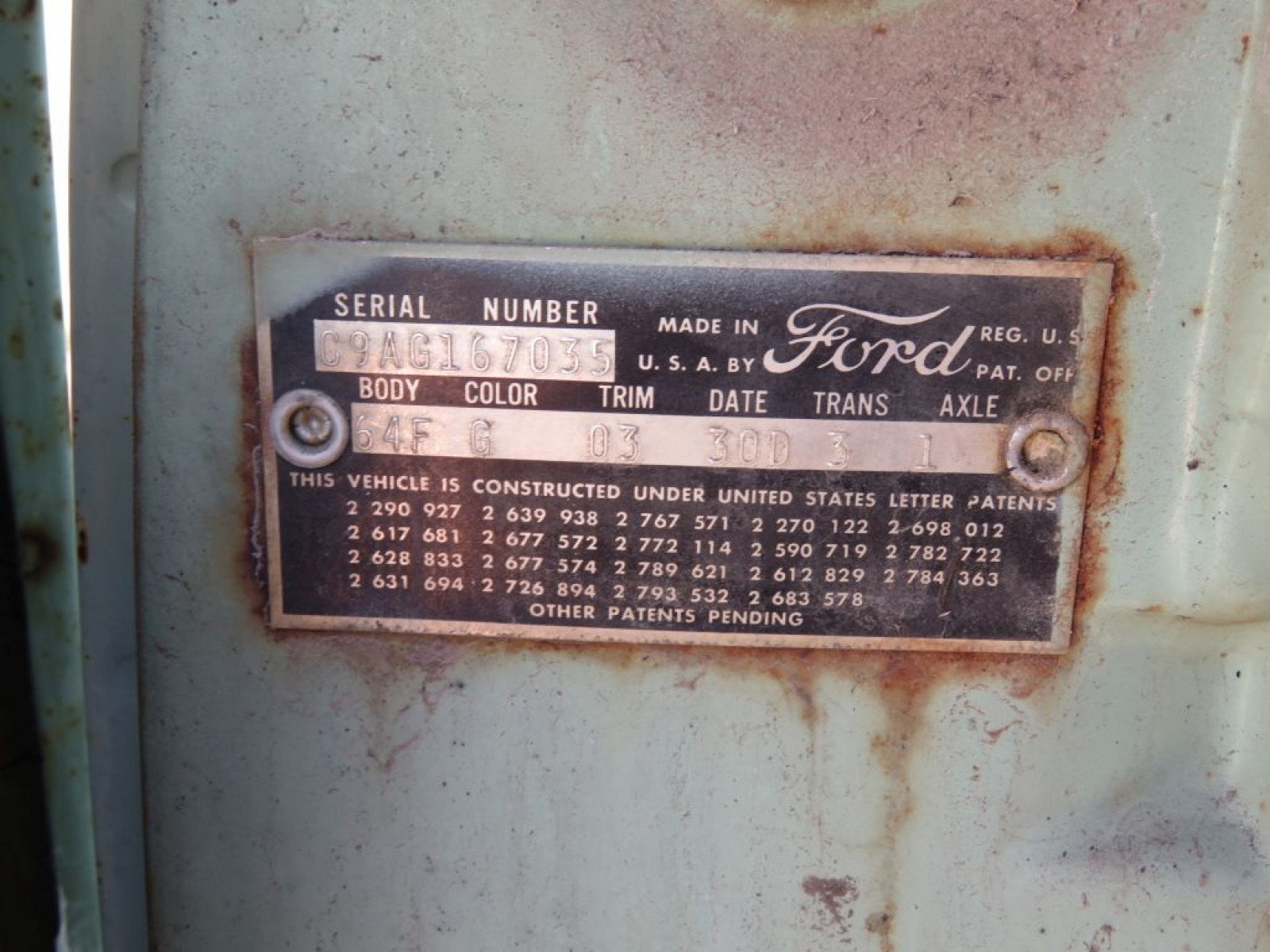 1959 Ford Galaxie Town Sedan 2dr Post - Image 7