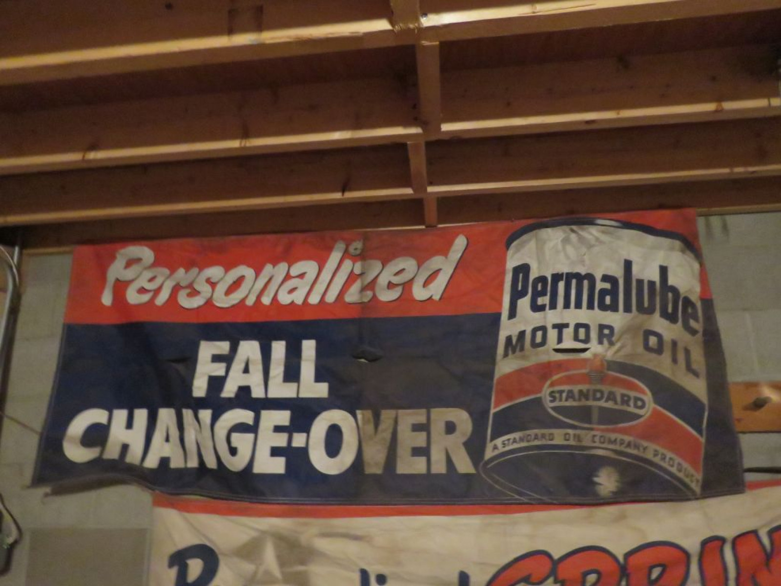 Permalube Cloth Display Advertising Banner - Image 1