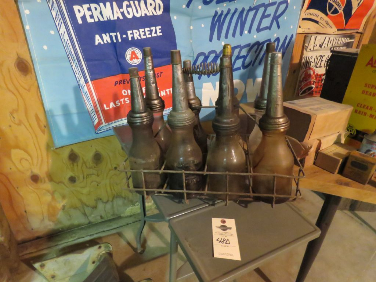 Case of Glass Oil Bottles - Image 1