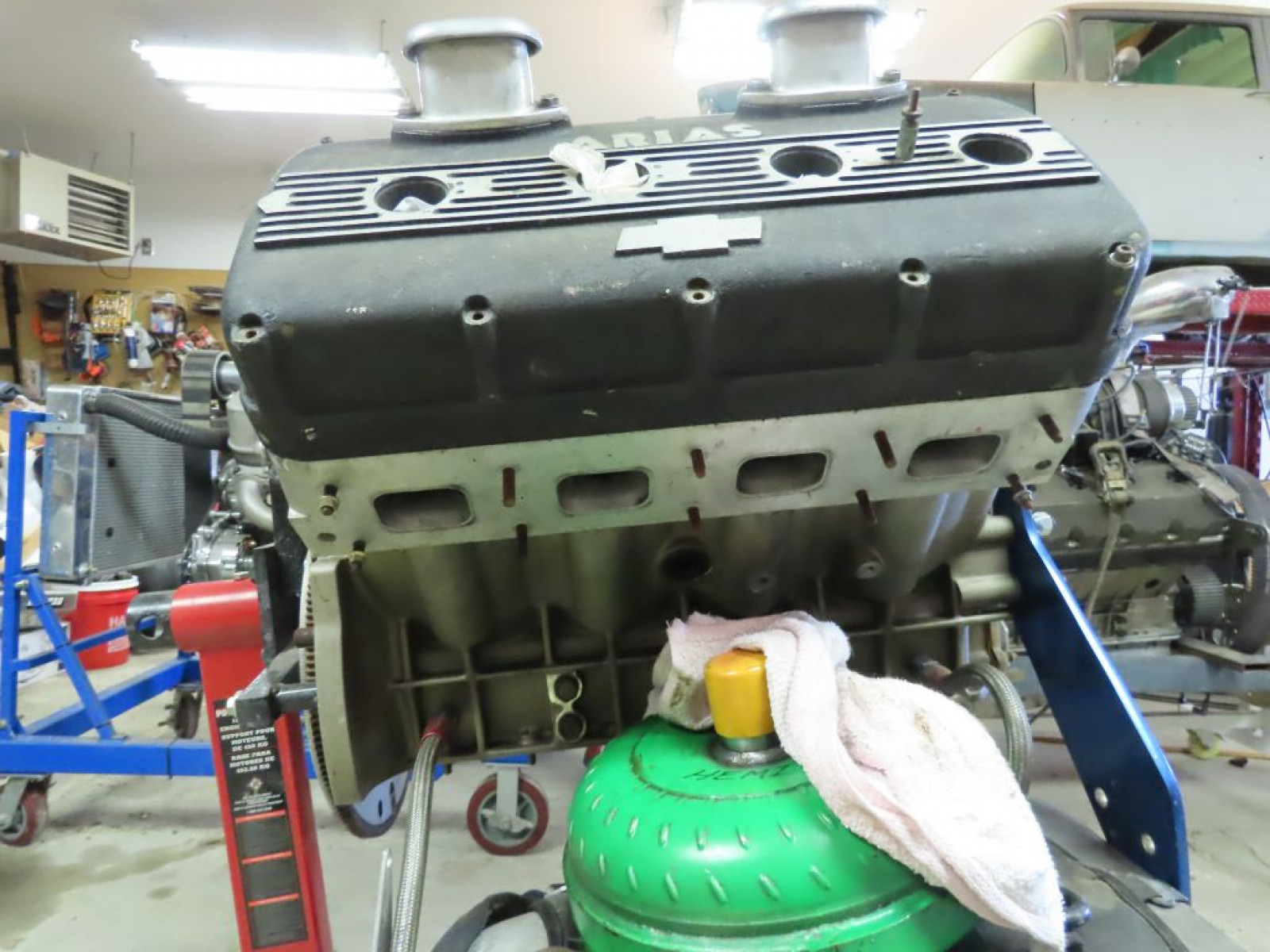 Keith Black Olds Aluminum Block- Arias Hemi Style Top fuel Motor - Image 10