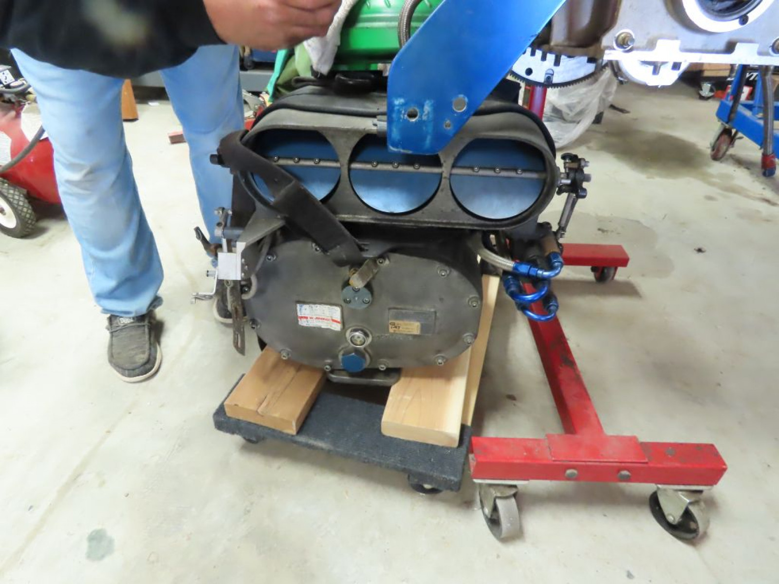 Keith Black Olds Aluminum Block- Arias Hemi Style Top fuel Motor - Image 2