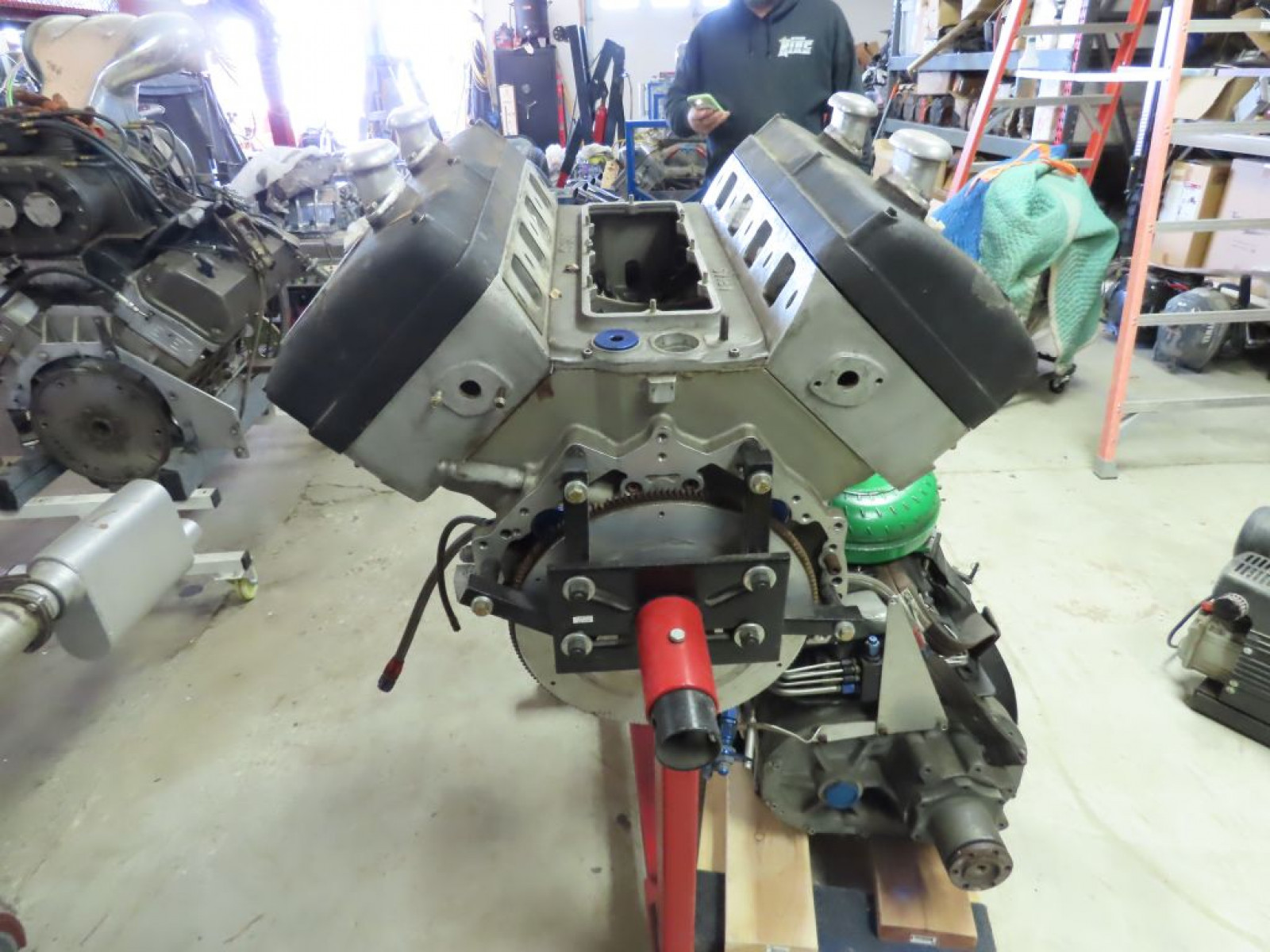 Keith Black Olds Aluminum Block- Arias Hemi Style Top fuel Motor - Image 3