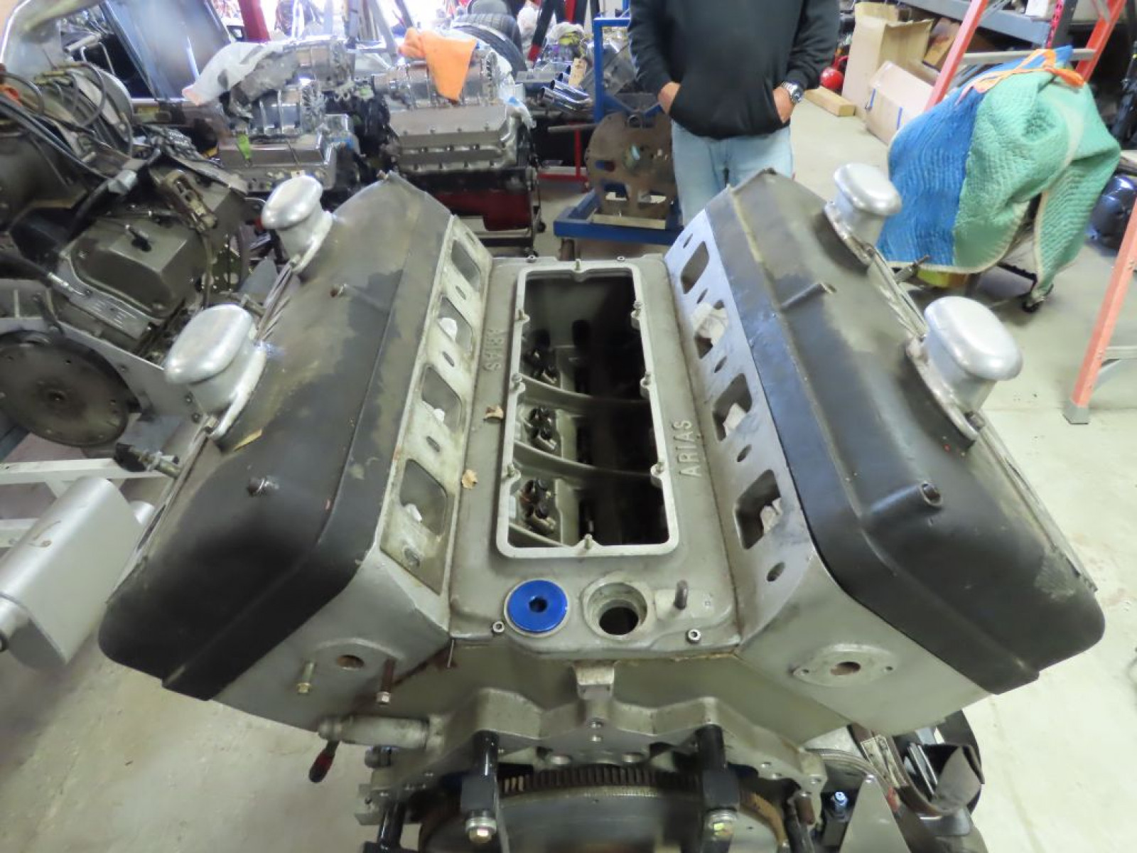 Keith Black Olds Aluminum Block- Arias Hemi Style Top fuel Motor - Image 4