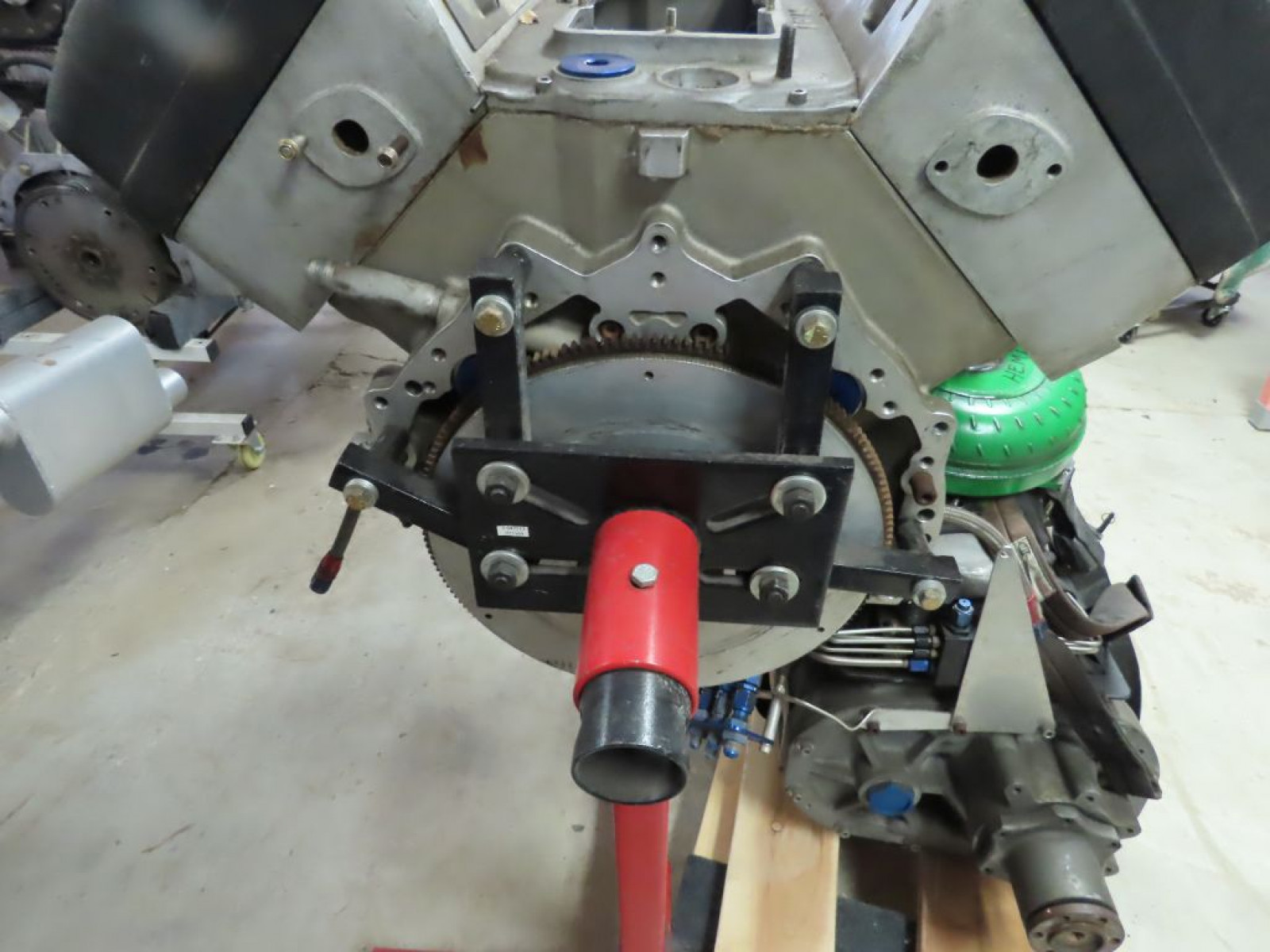 Keith Black Olds Aluminum Block- Arias Hemi Style Top fuel Motor - Image 6