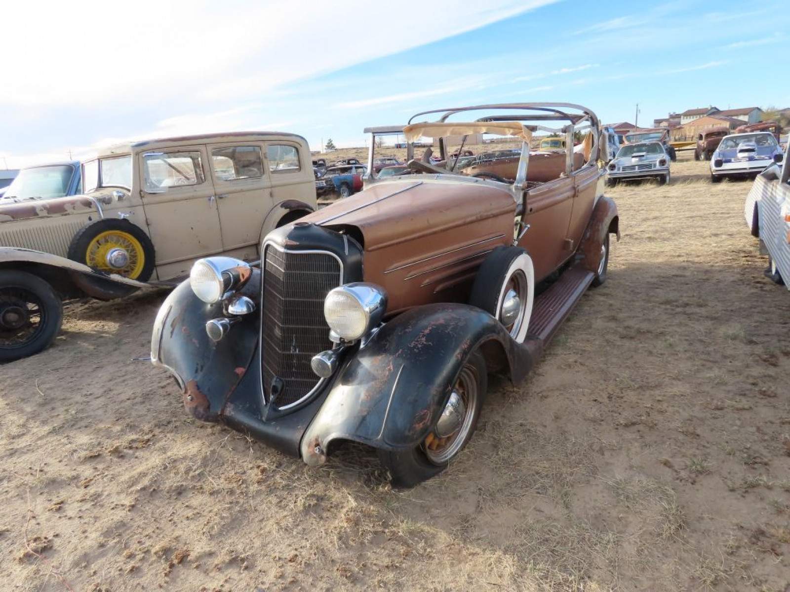 RARE 1933/34 Dodge 4dr Touring Convertible Sedan Custom - Image 3