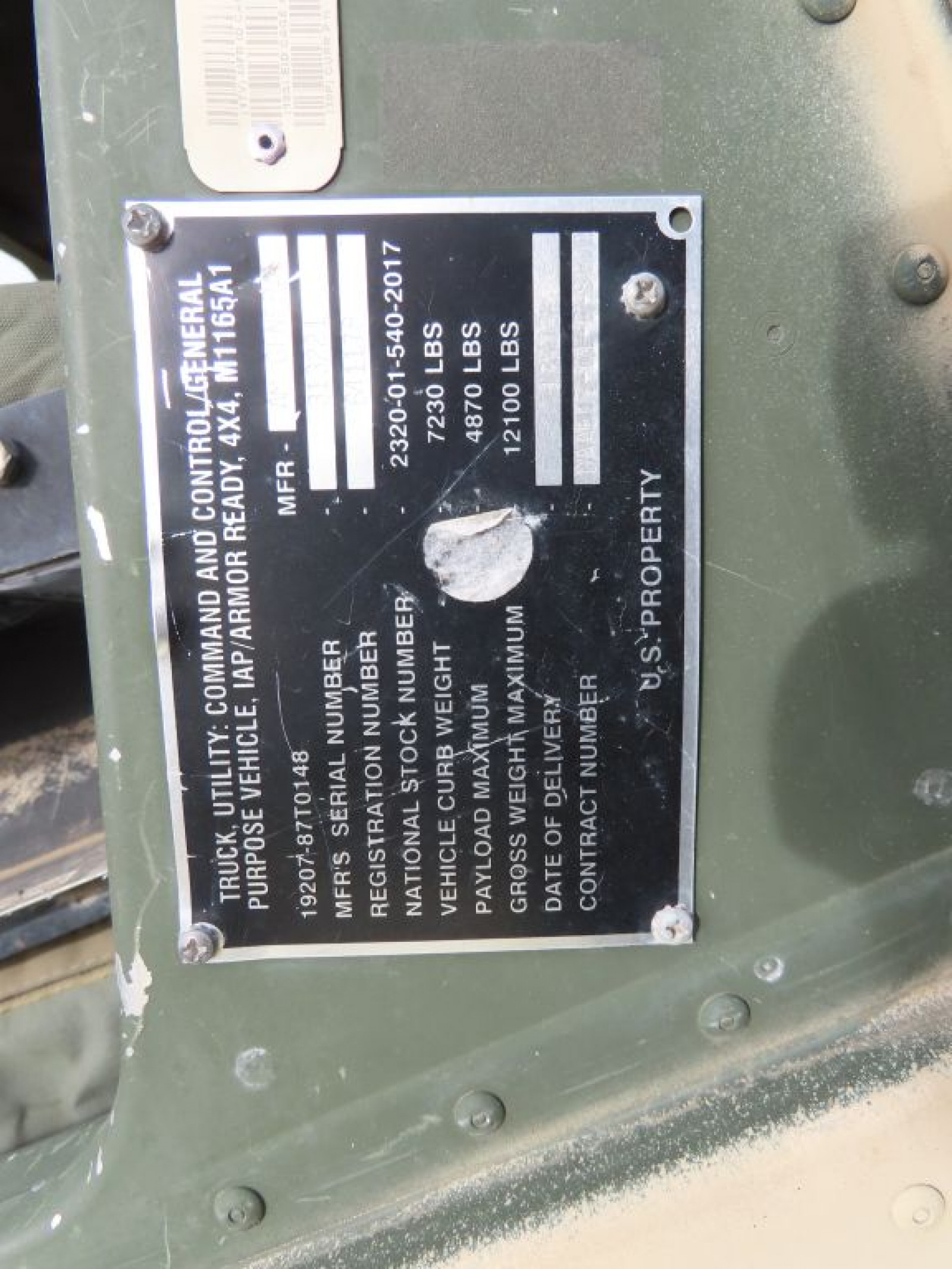 2009 AM General Humvee 4x4 - Image 7